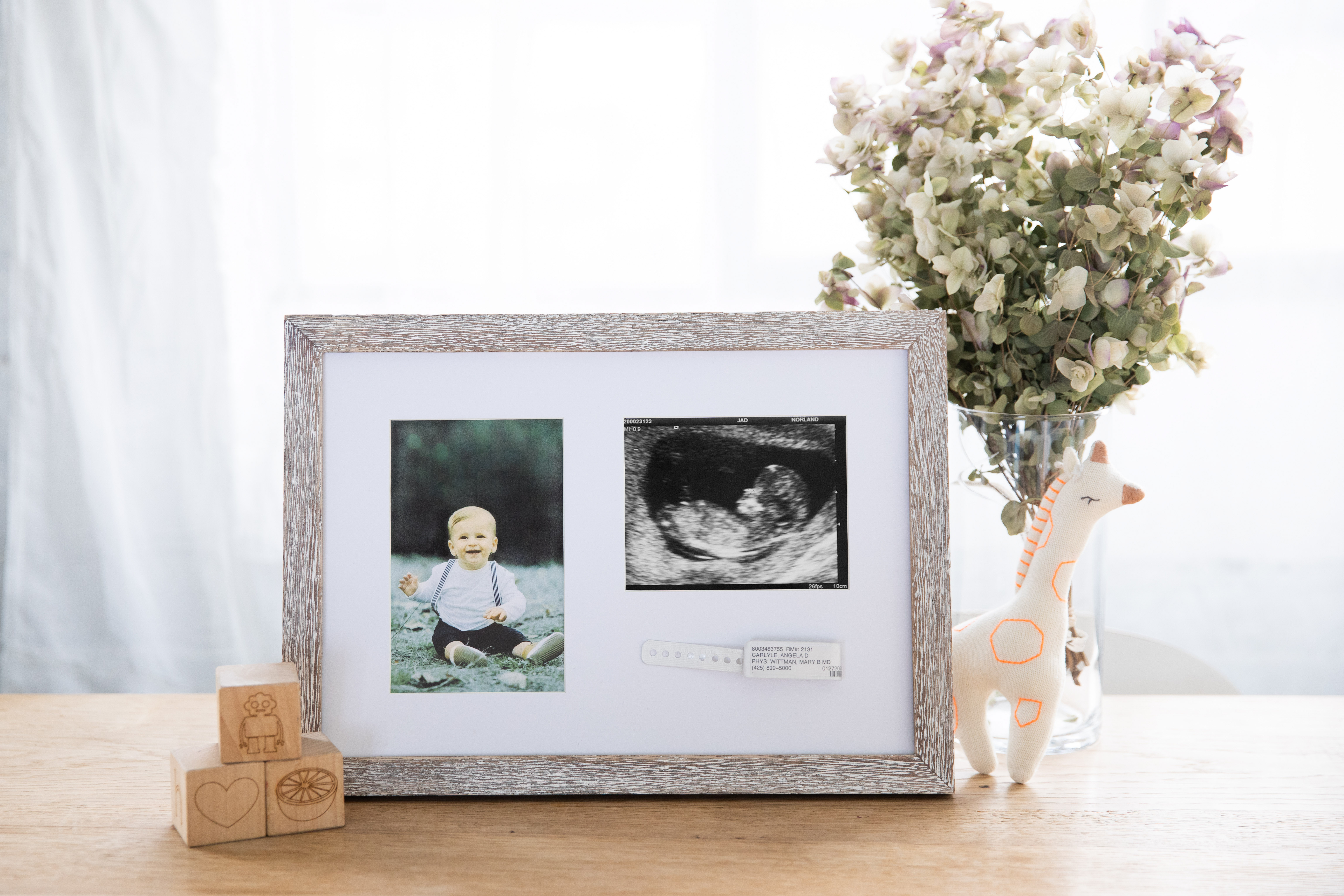 Pearhead Bracelet & Sonogram Frame rustic - 2