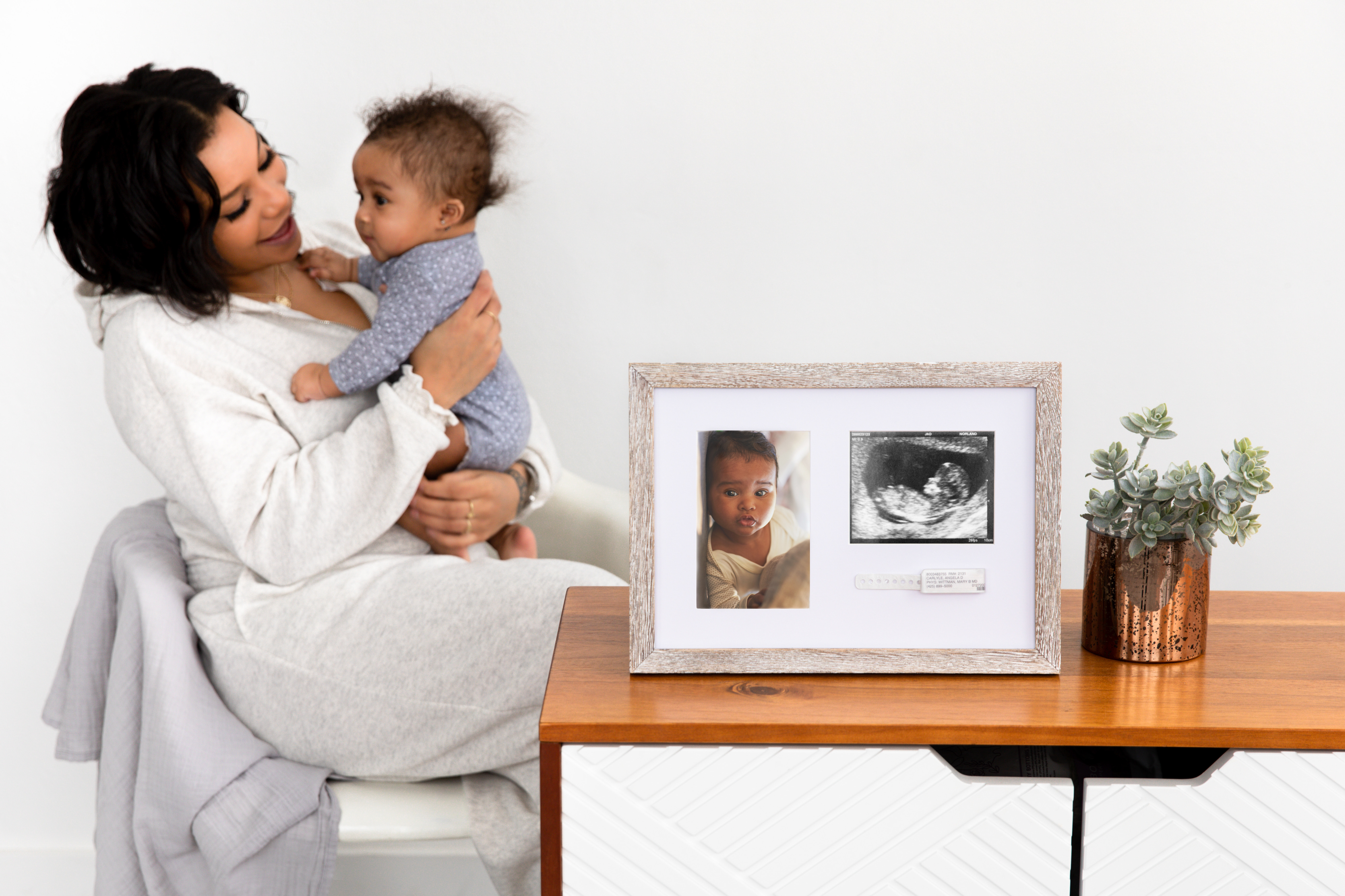 Pearhead Bracelet & Sonogram Frame rustic - 5