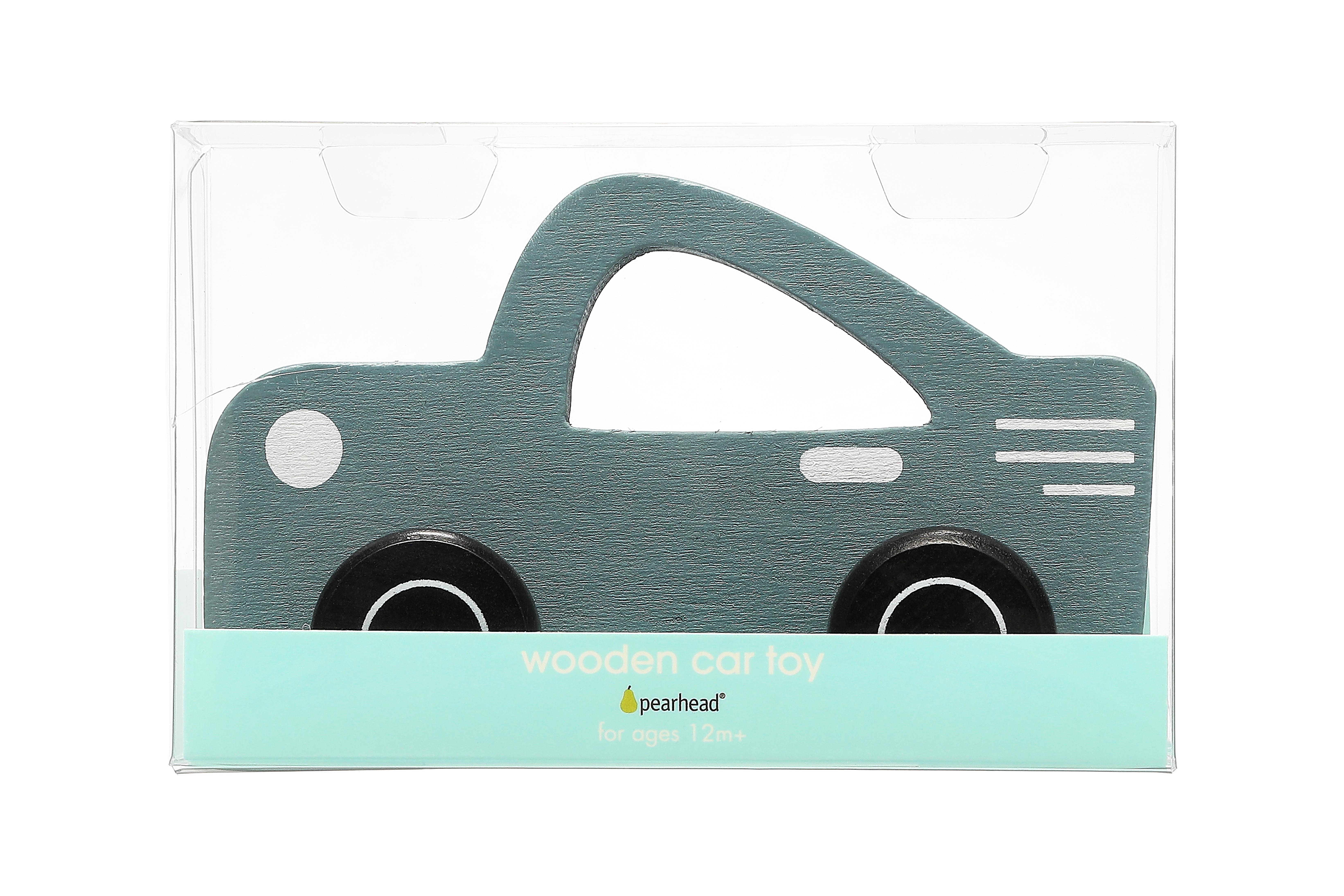 Pearhead Wooden toy car blue - 3
