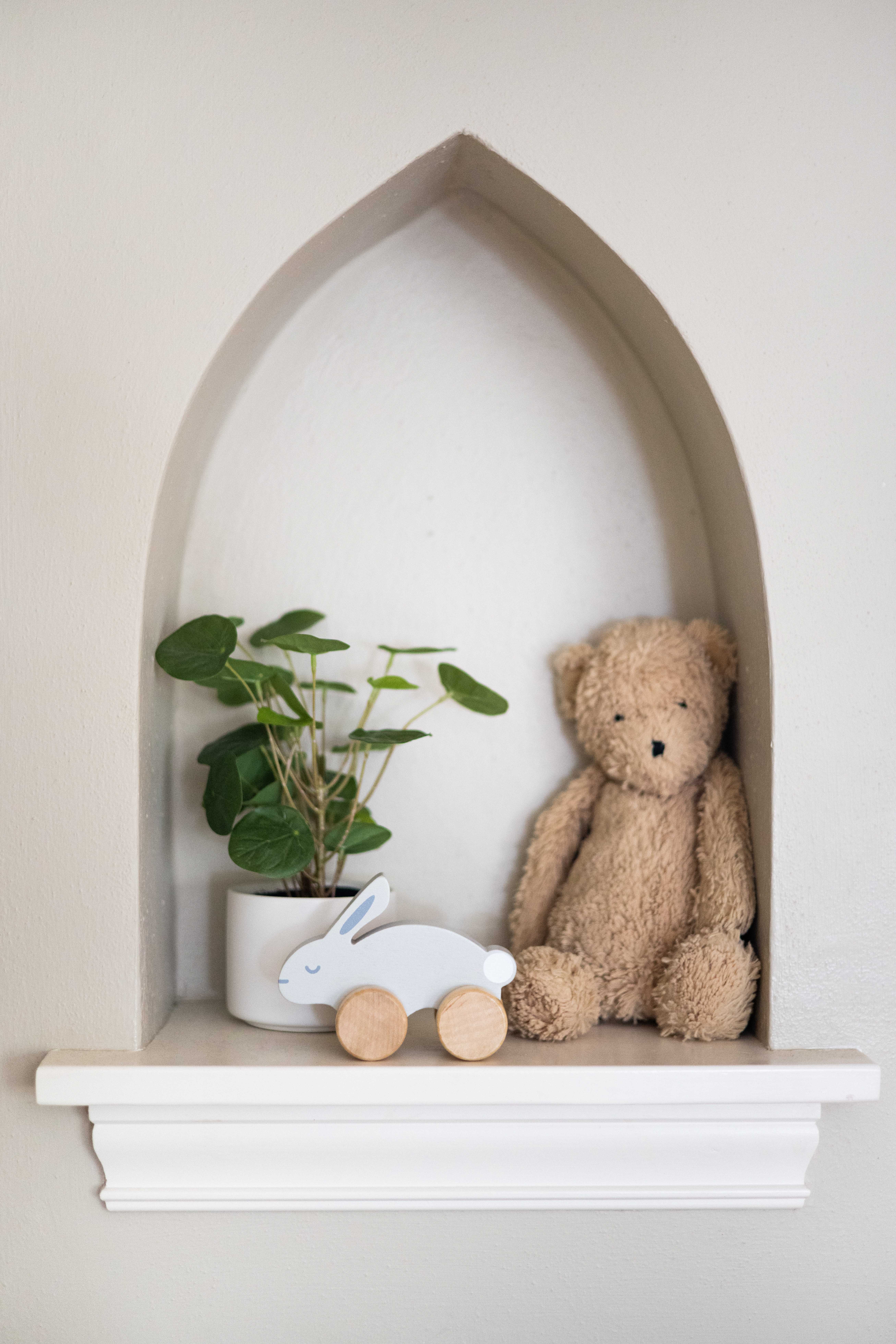 Pearhead Wooden toy bunny gray - 8