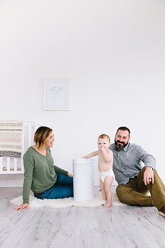 Diaper Pail White
