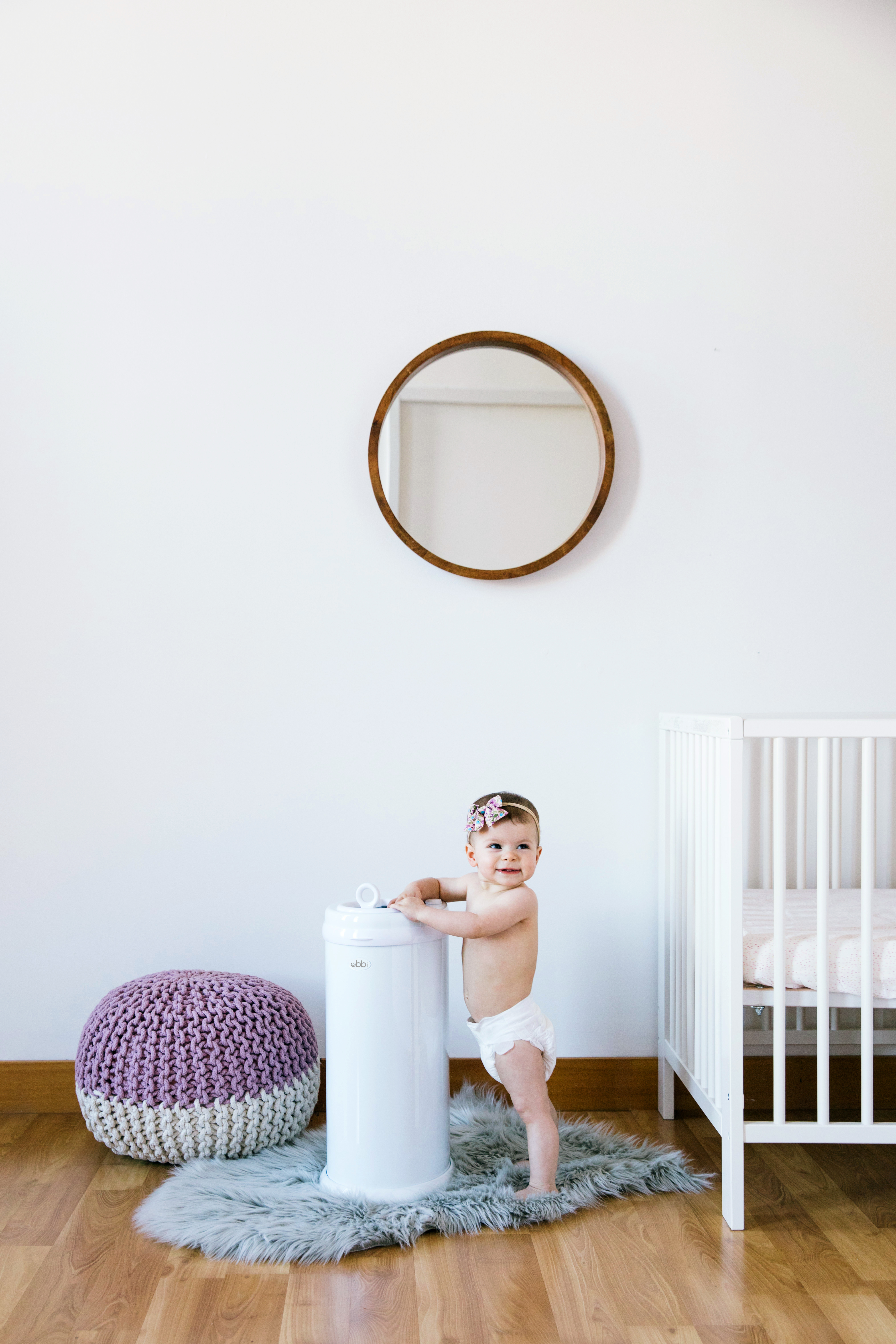 Diaper Pail White - 6