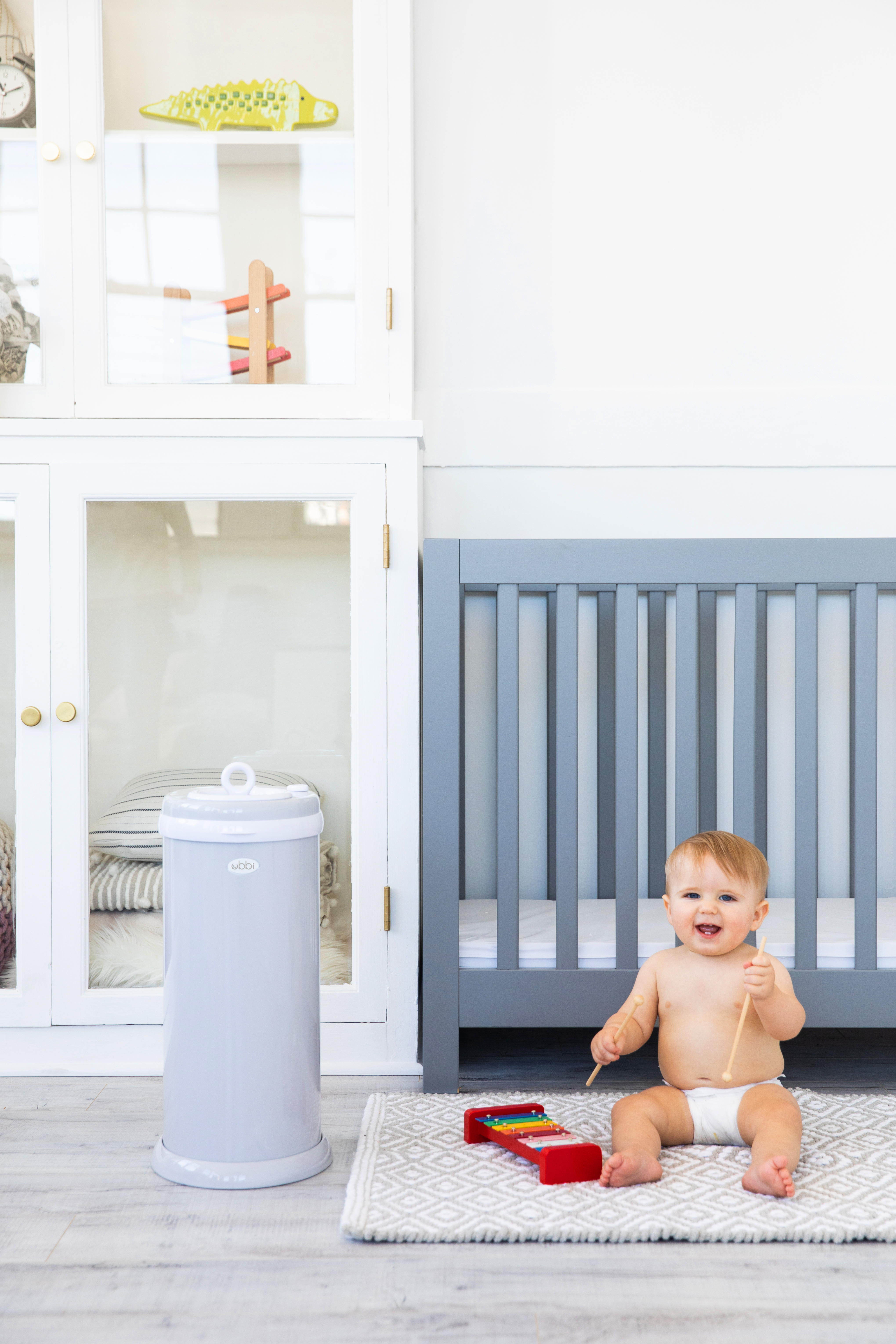 Diaper Pail Grey - 4