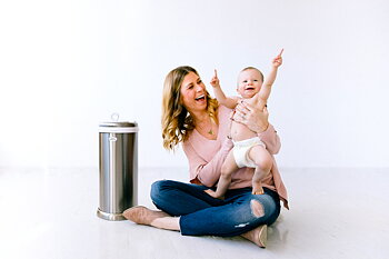 Diaper Pail Silver
