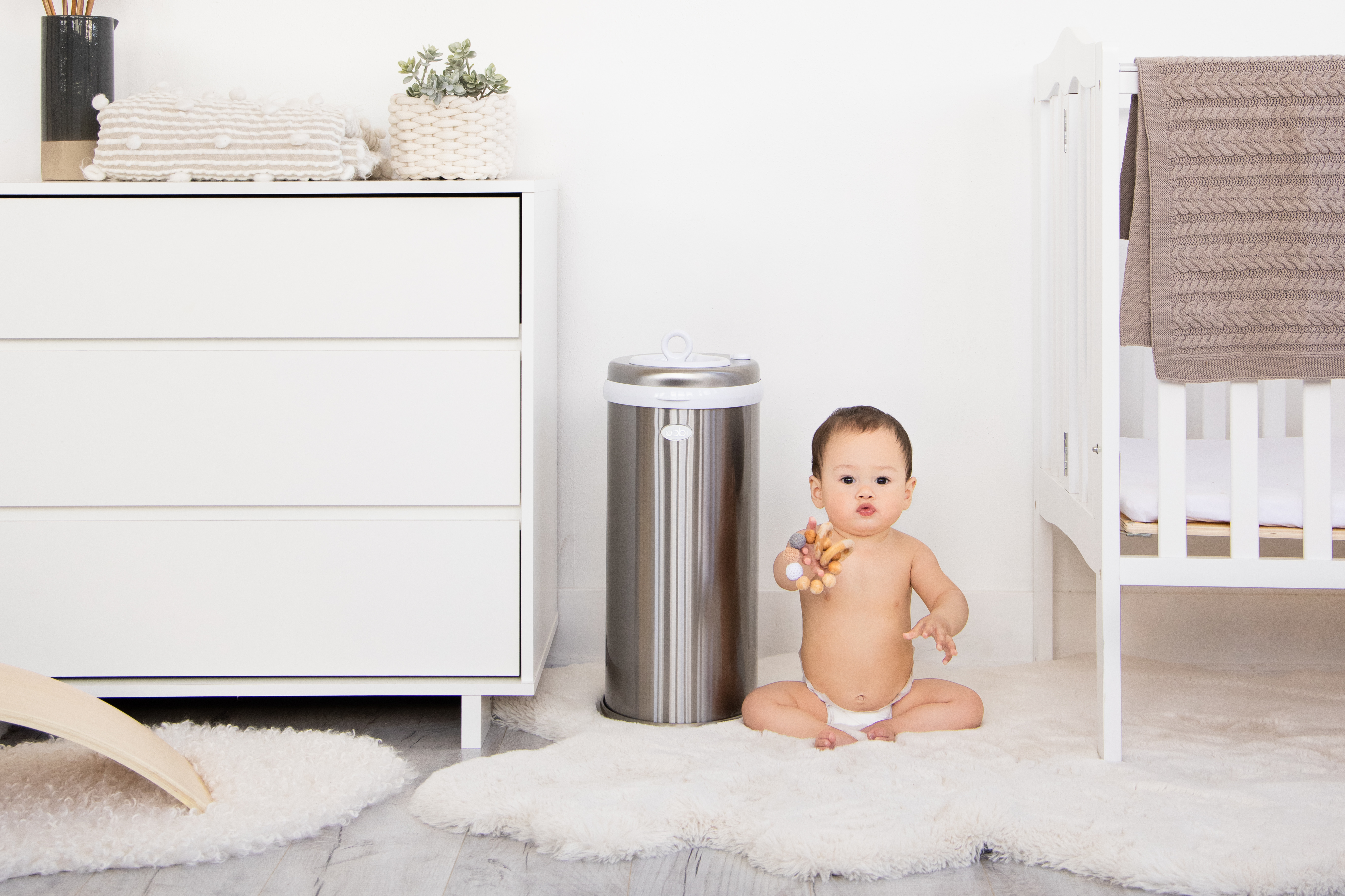 Diaper Pail Silver - 9