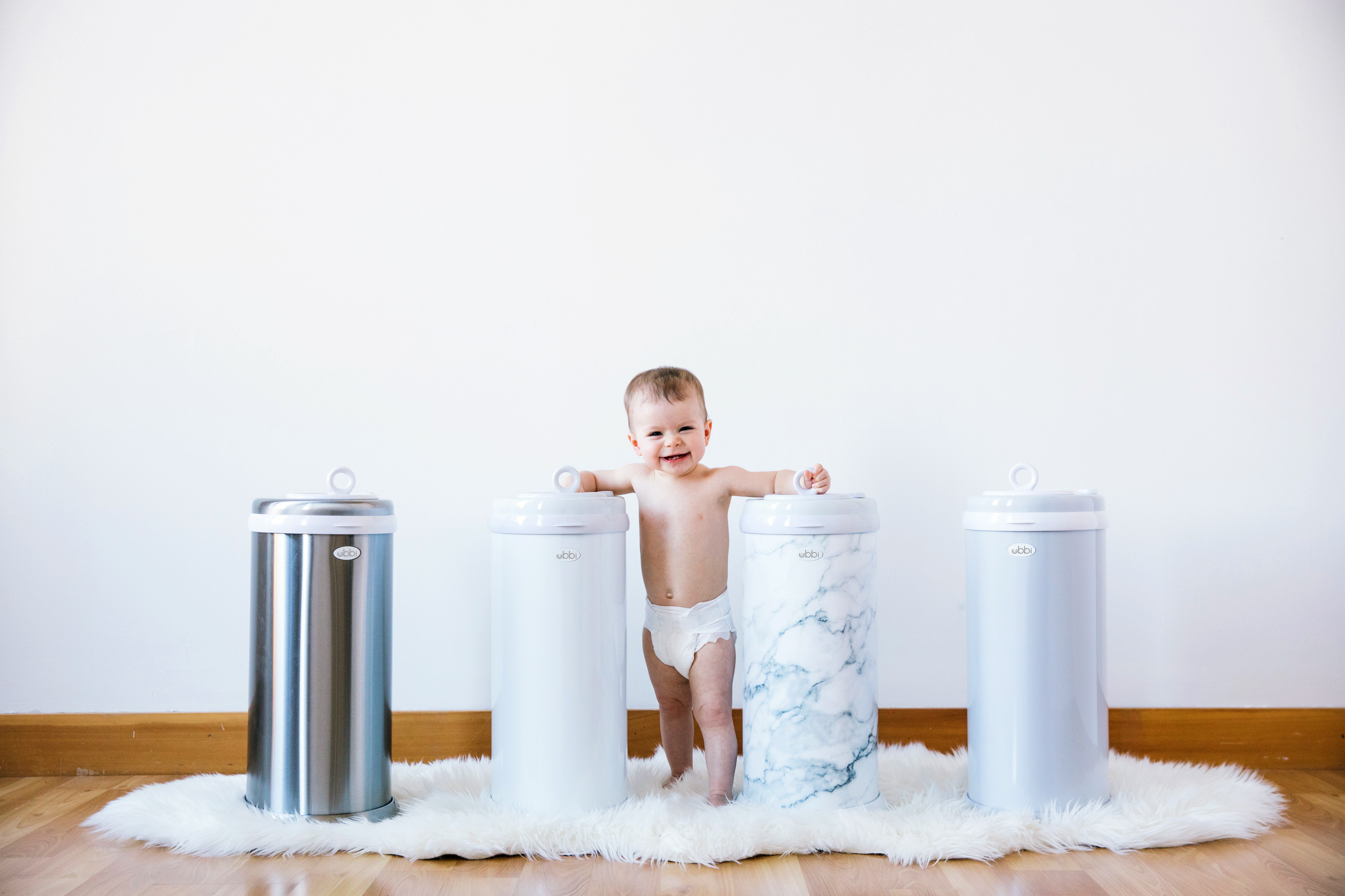 Diaper Pail Marble - 3