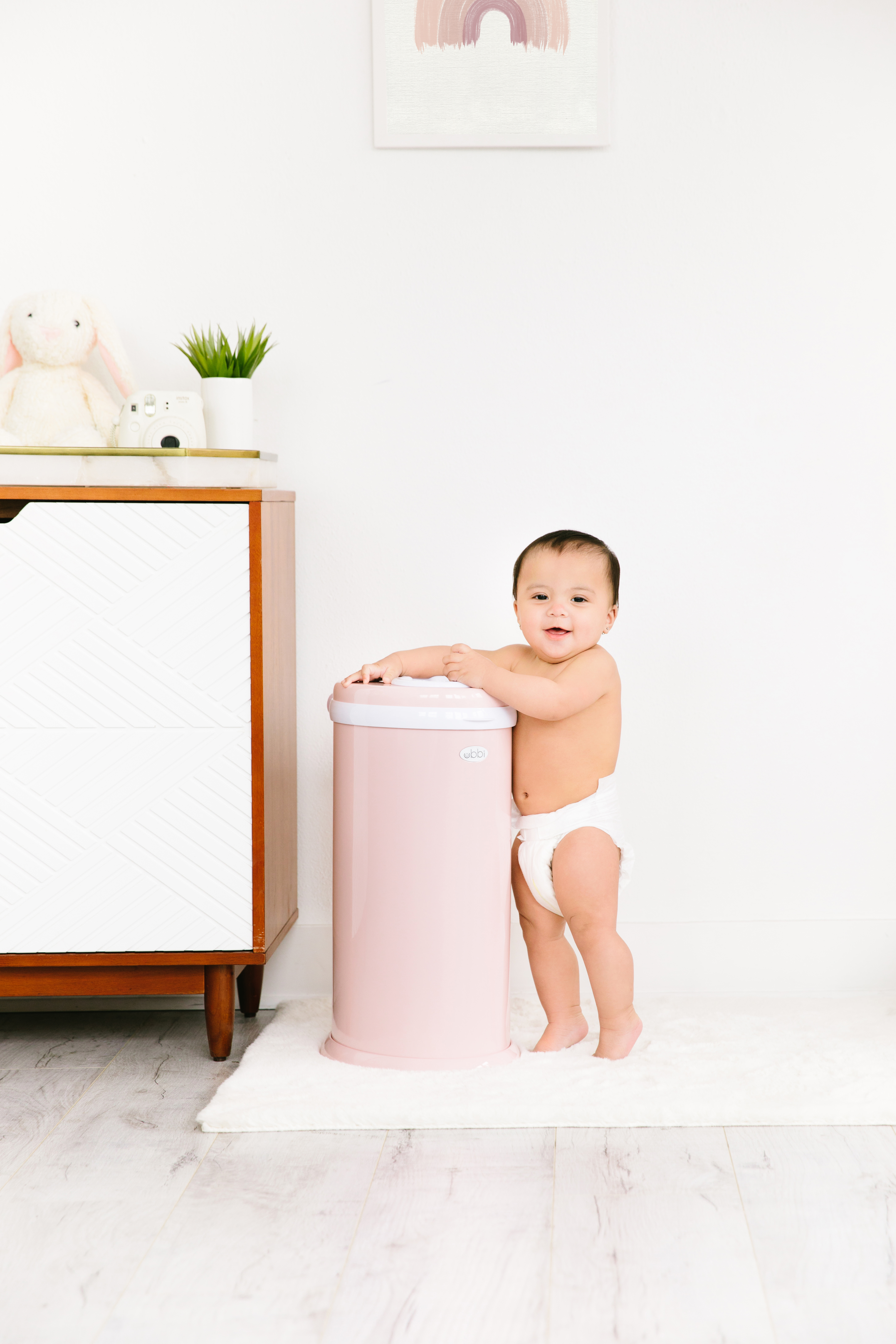 Diaper Pail Blush Pink - 5
