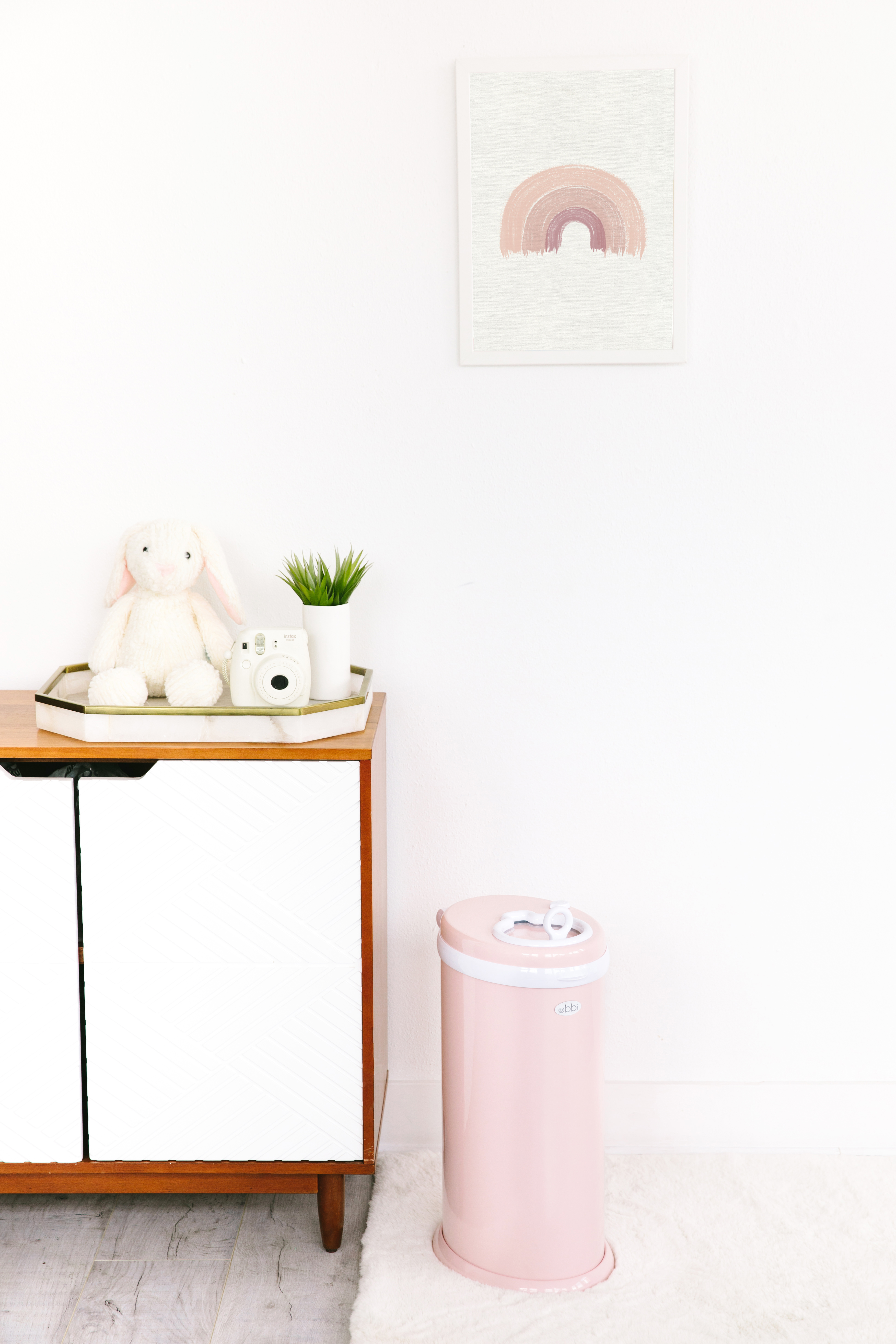 Diaper Pail Blush Pink - 2