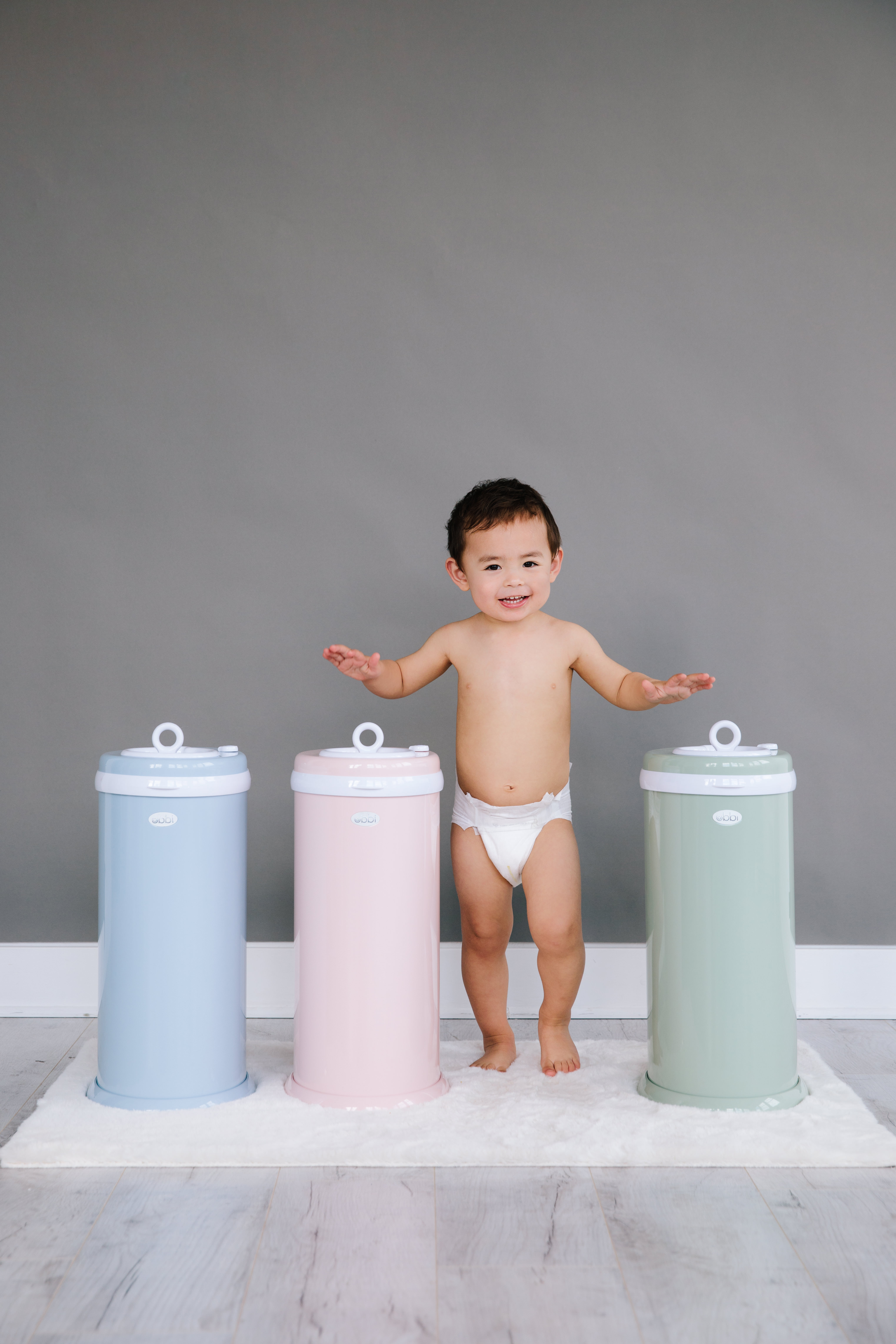 Diaper Pail Cloudy Blue - 5