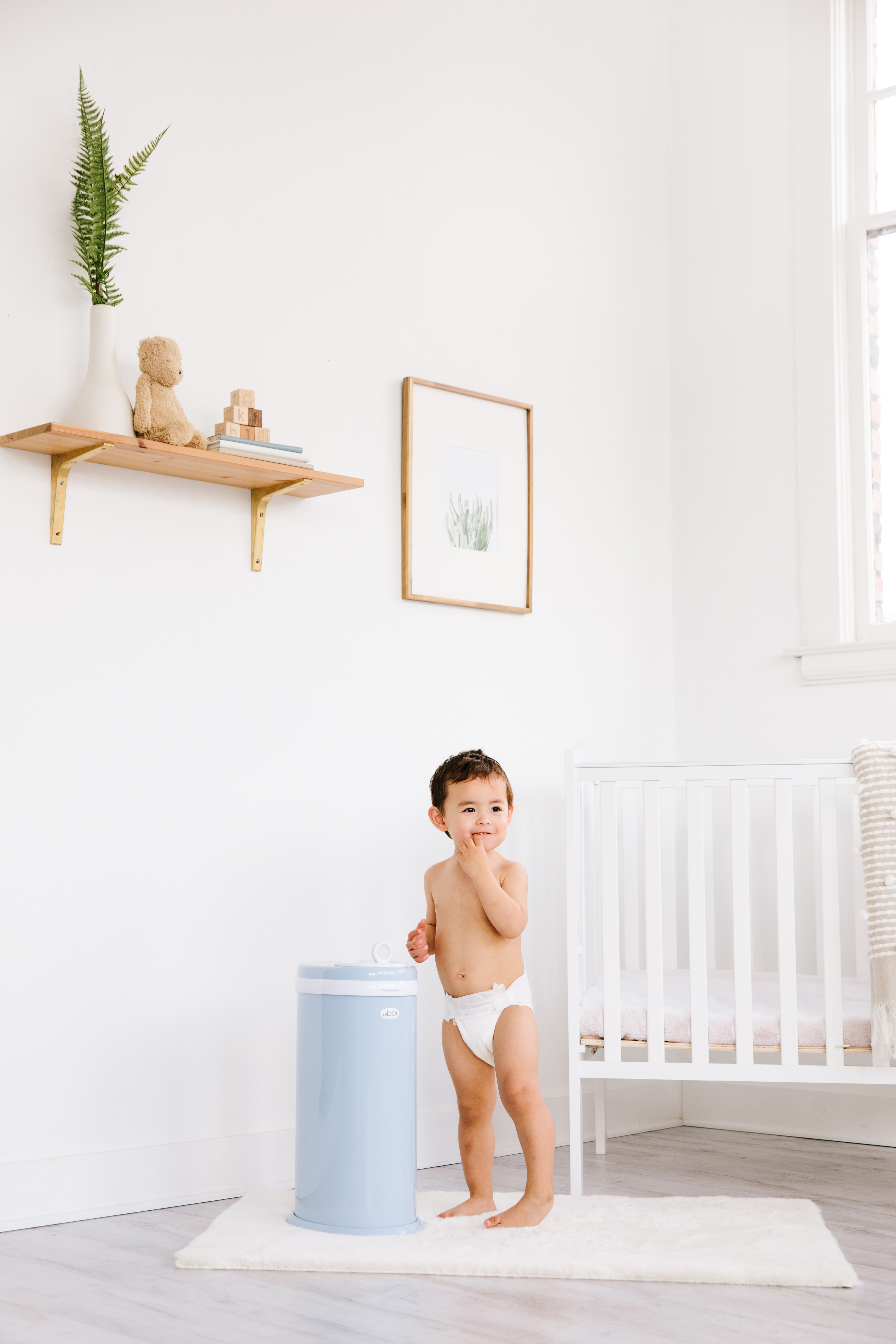 Diaper Pail Cloudy Blue - 4