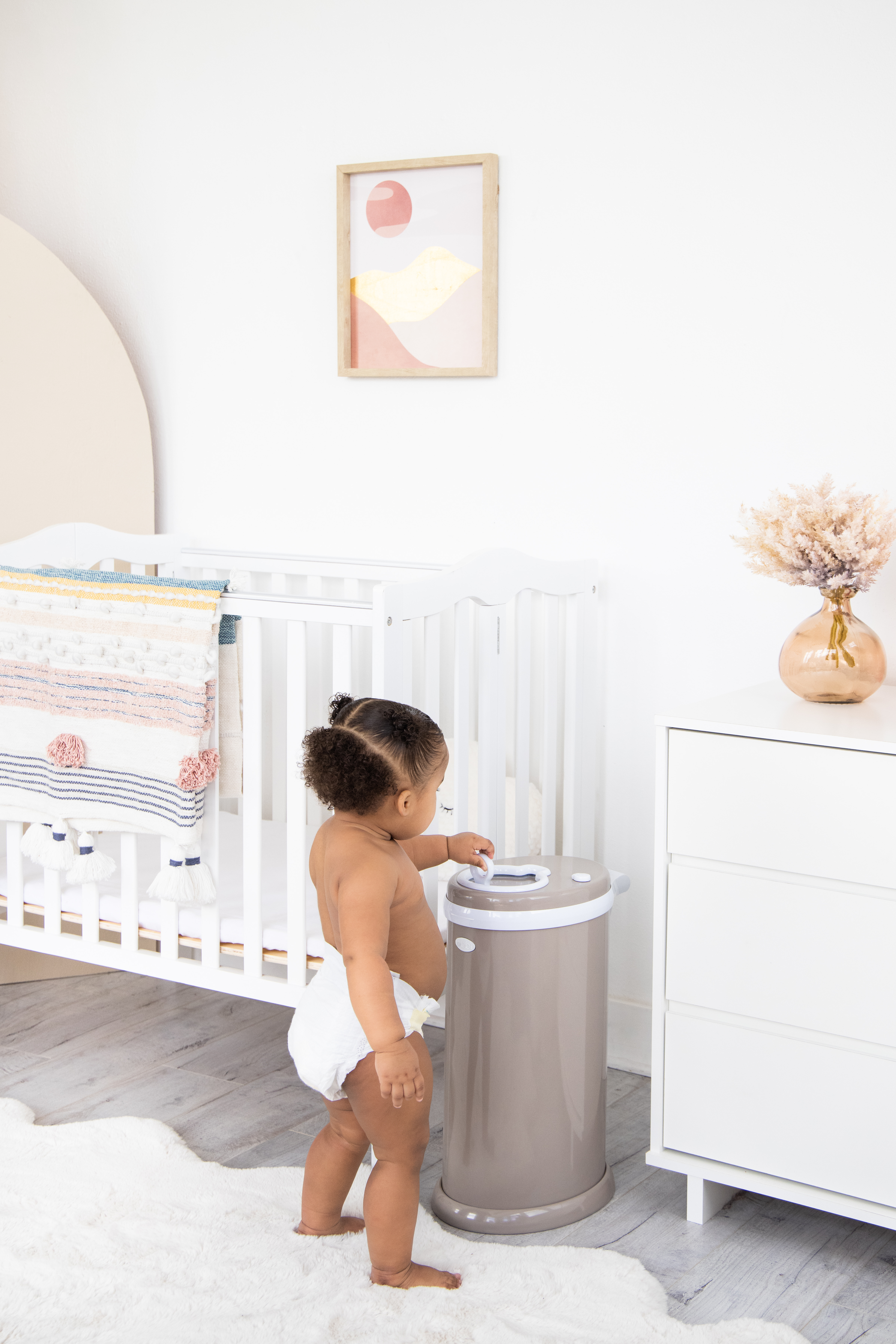 Diaper Pail Taupe - 8