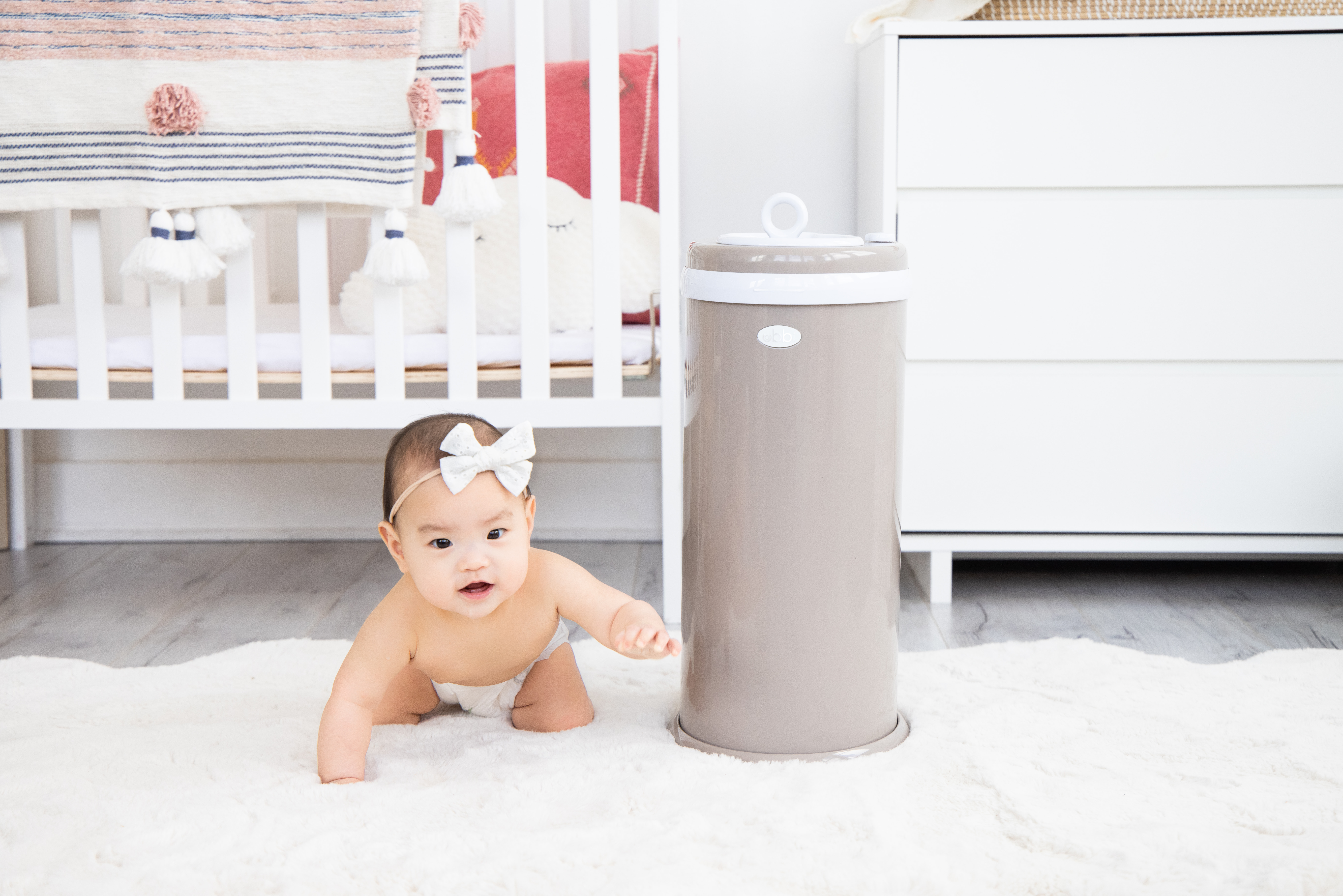 Diaper Pail Taupe - 12