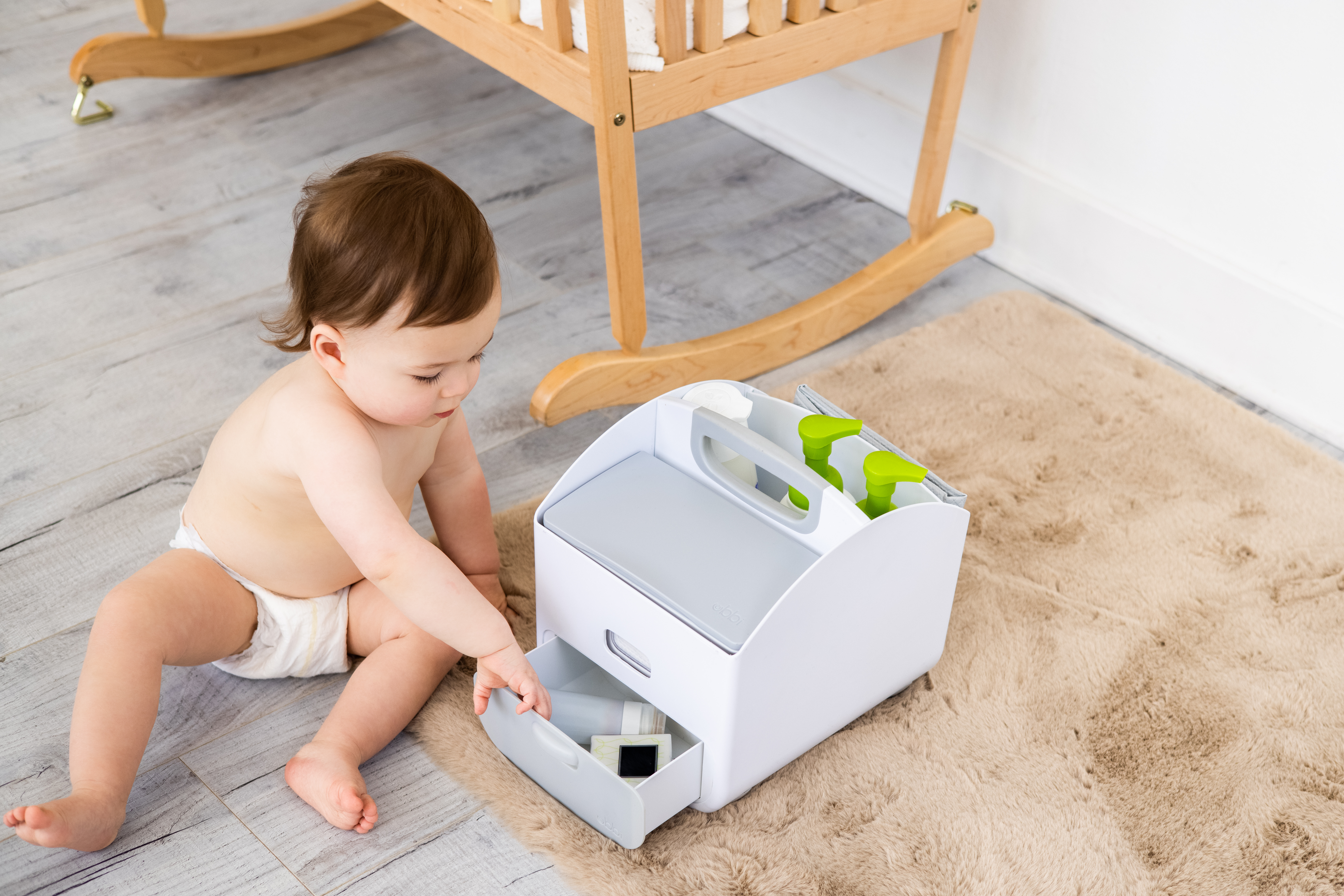 Diaper Caddy Gray - 8