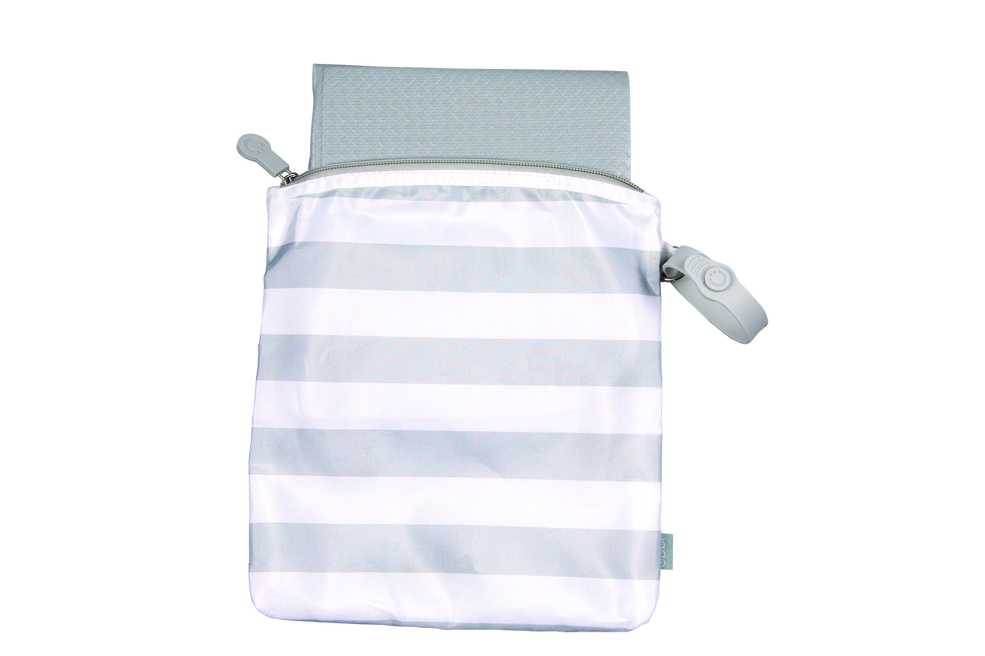 Ubbi OTG Changing Mat Bag Gray/White
