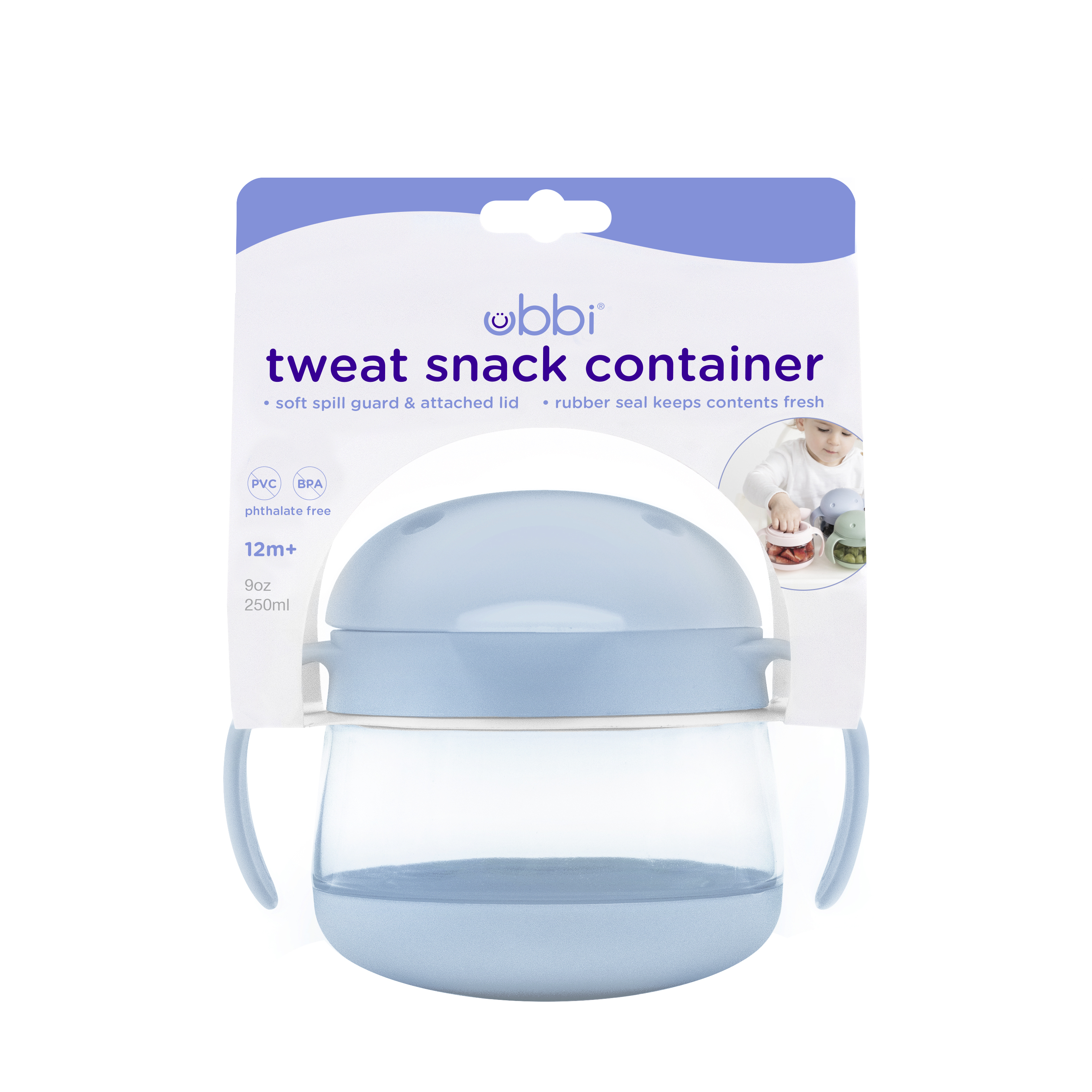 Tweat Snack Container  Cloudy Blue - 3