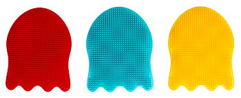 Silicone Bath Sponges Red, Blue, Yellow