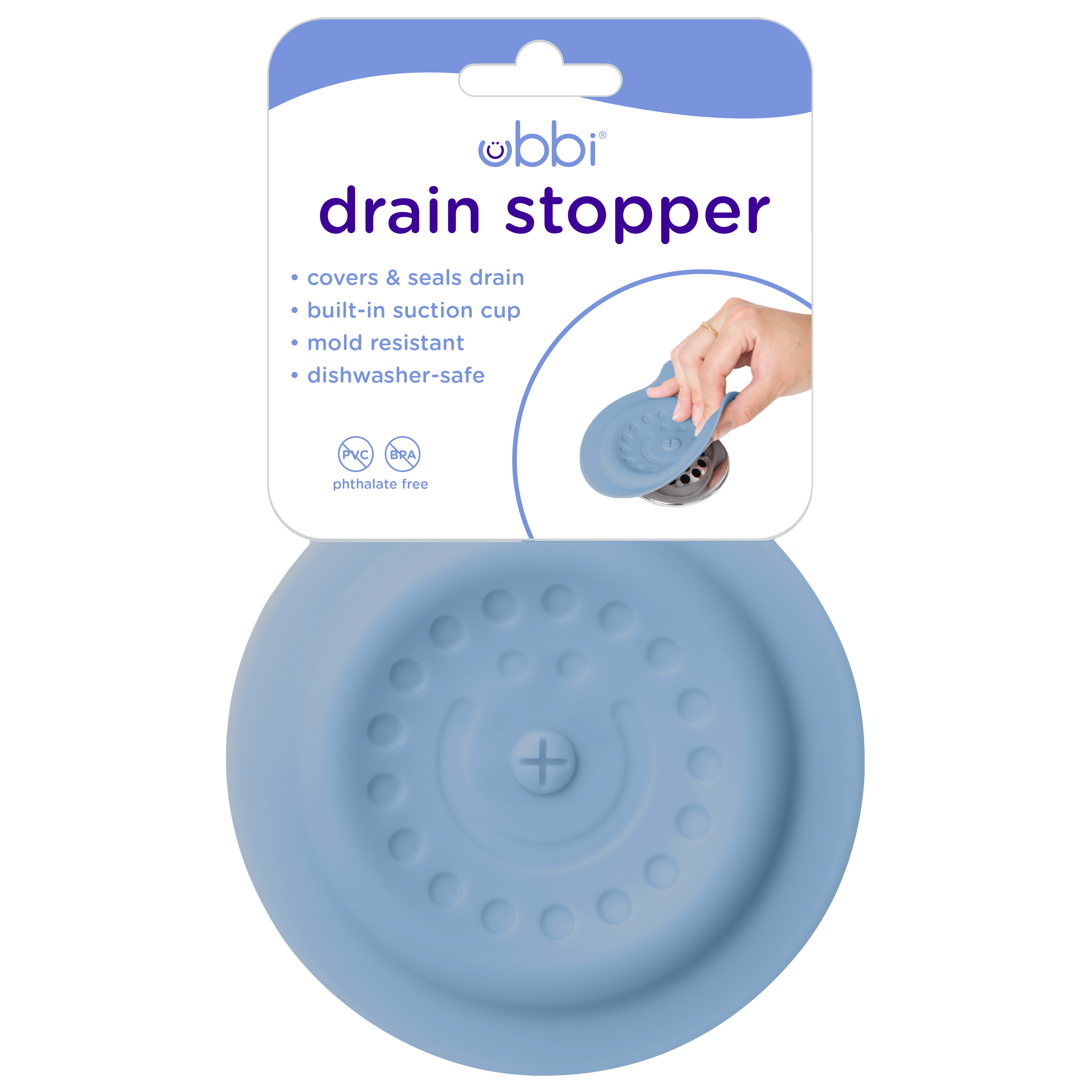 Drain Stopper Cloudy Blue - 3