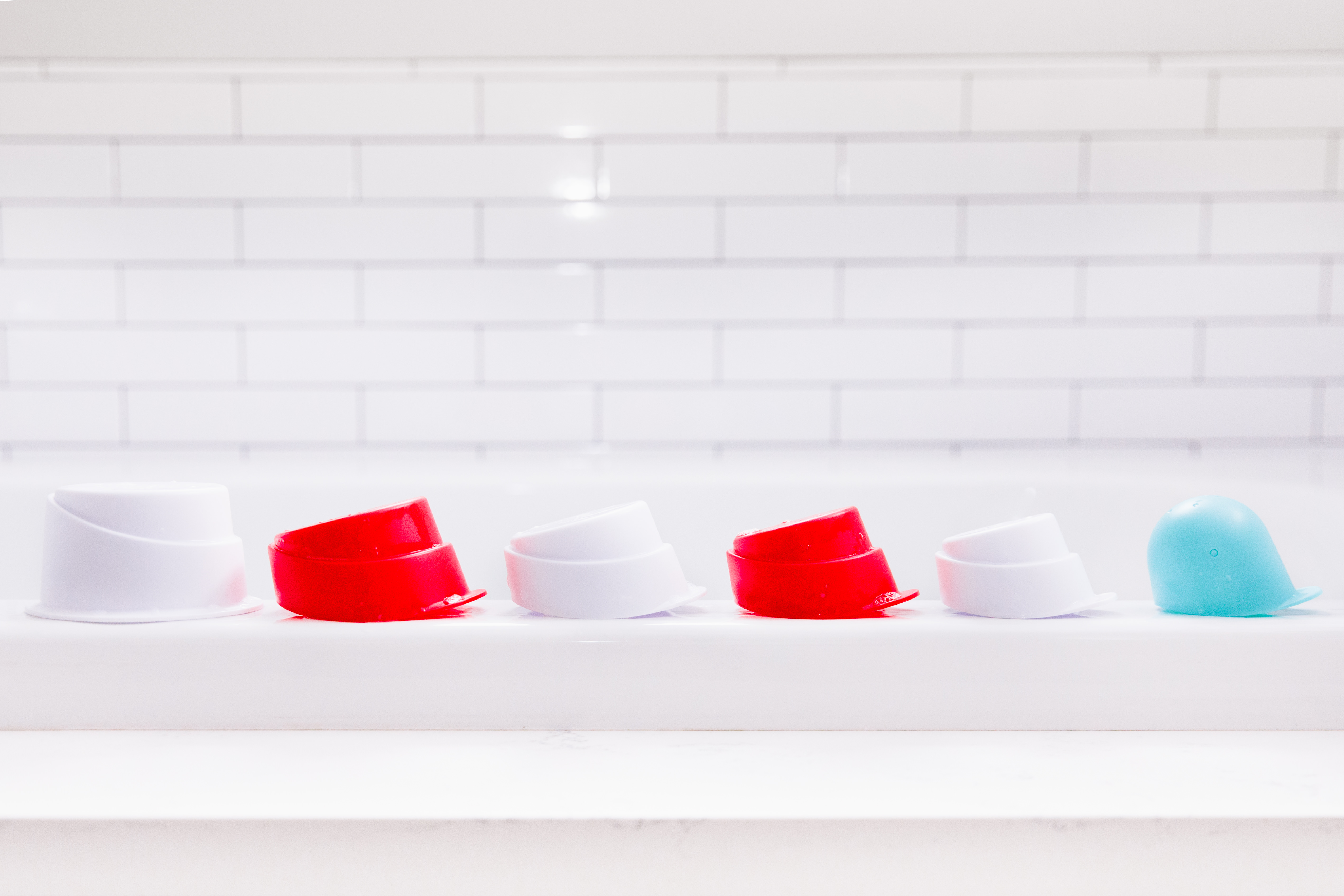 Lighthouse Stacking Cups Red, White, Blue - 11