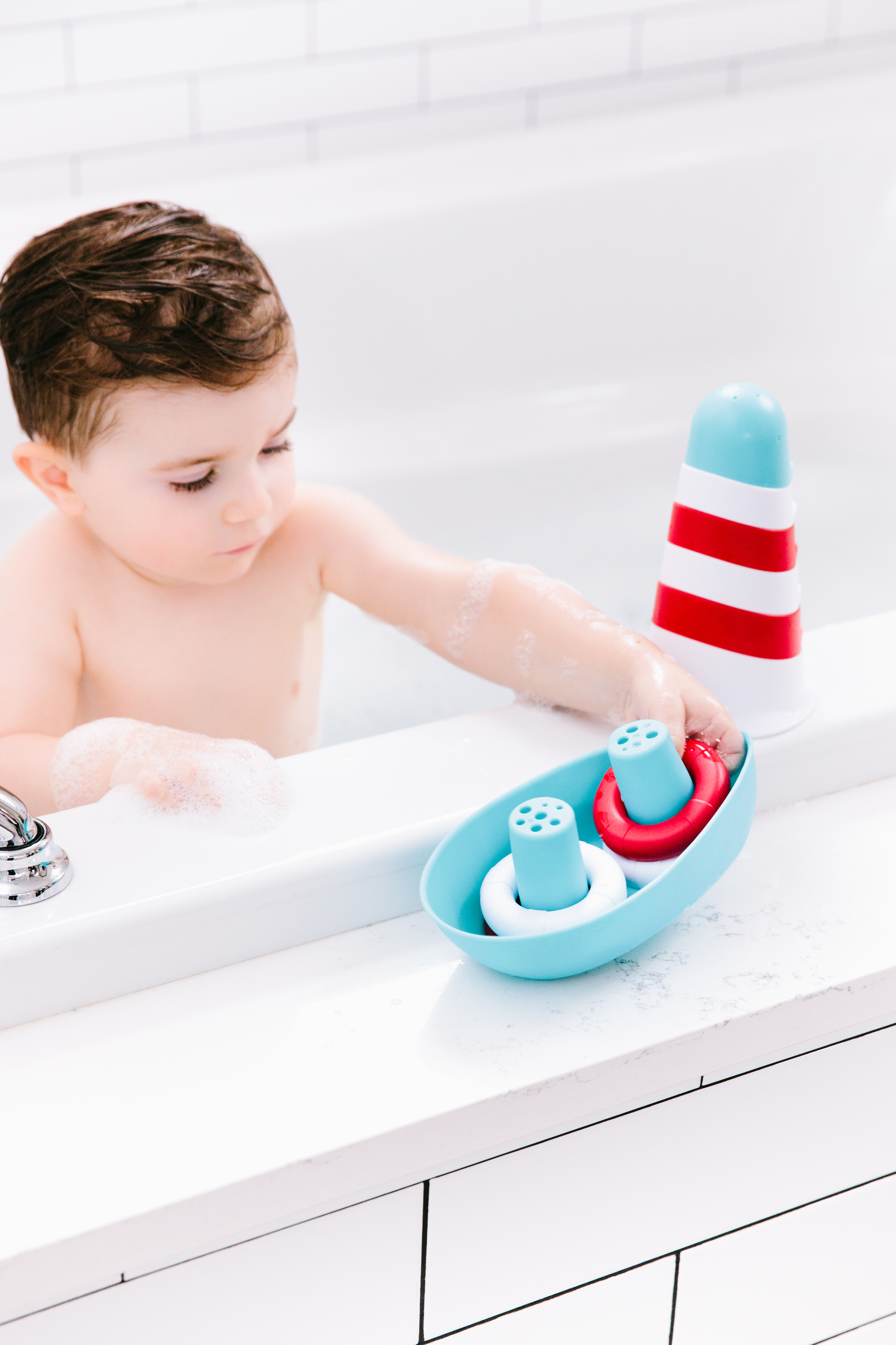Ubbi Boat and Buoy Red, White, Blue - 11