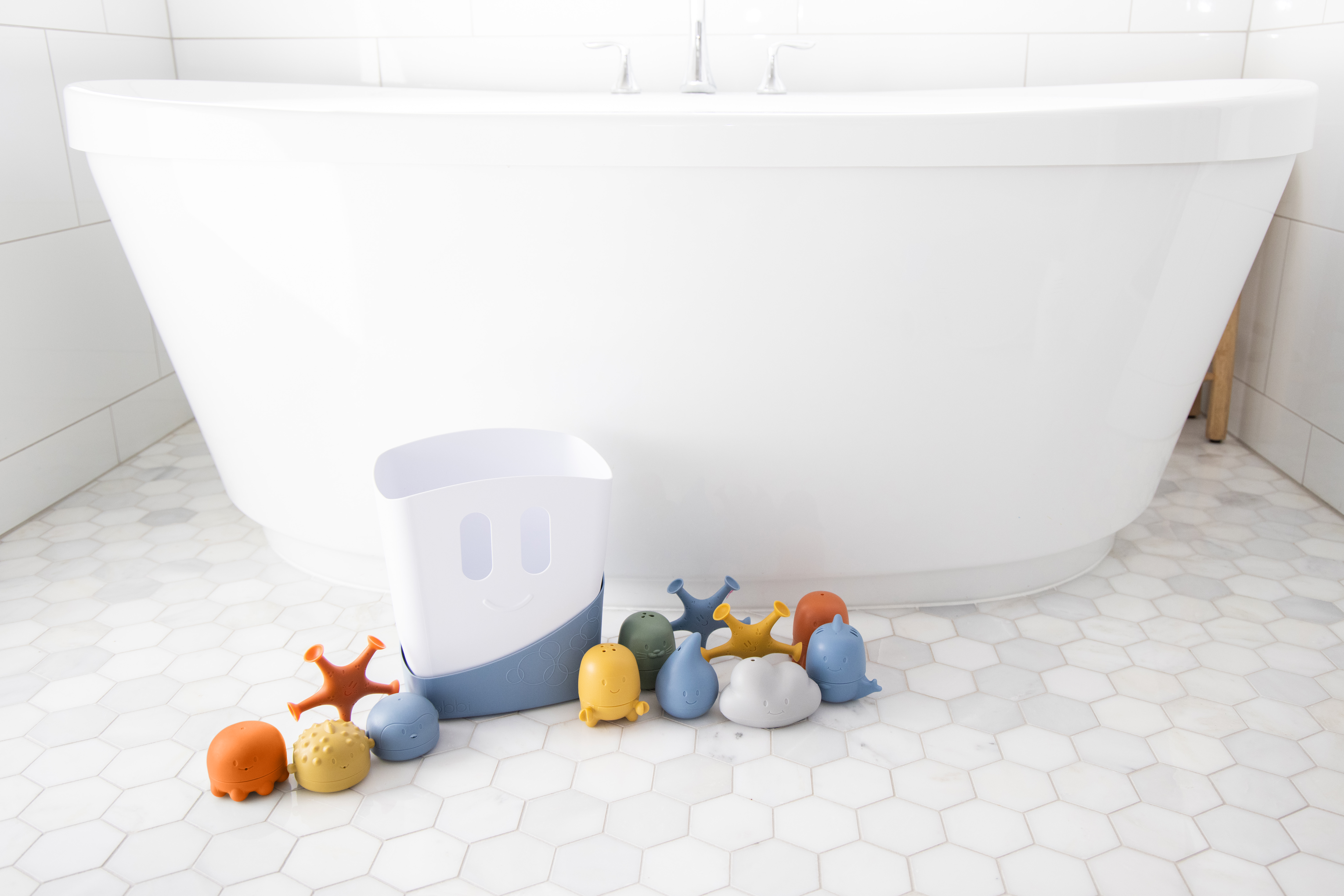 Bath Toy Drying Bin Cloudy Blue - 2