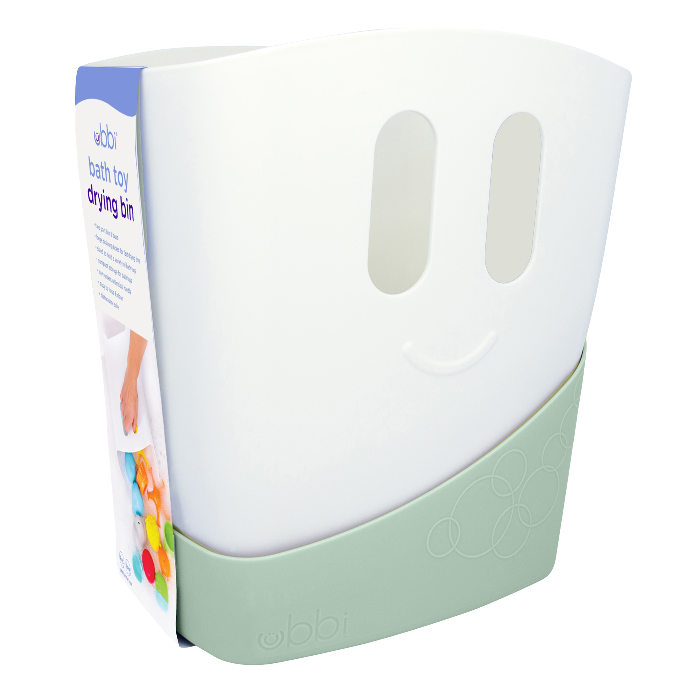 Ubbi Bath Toy Drying Bin Sage - 3