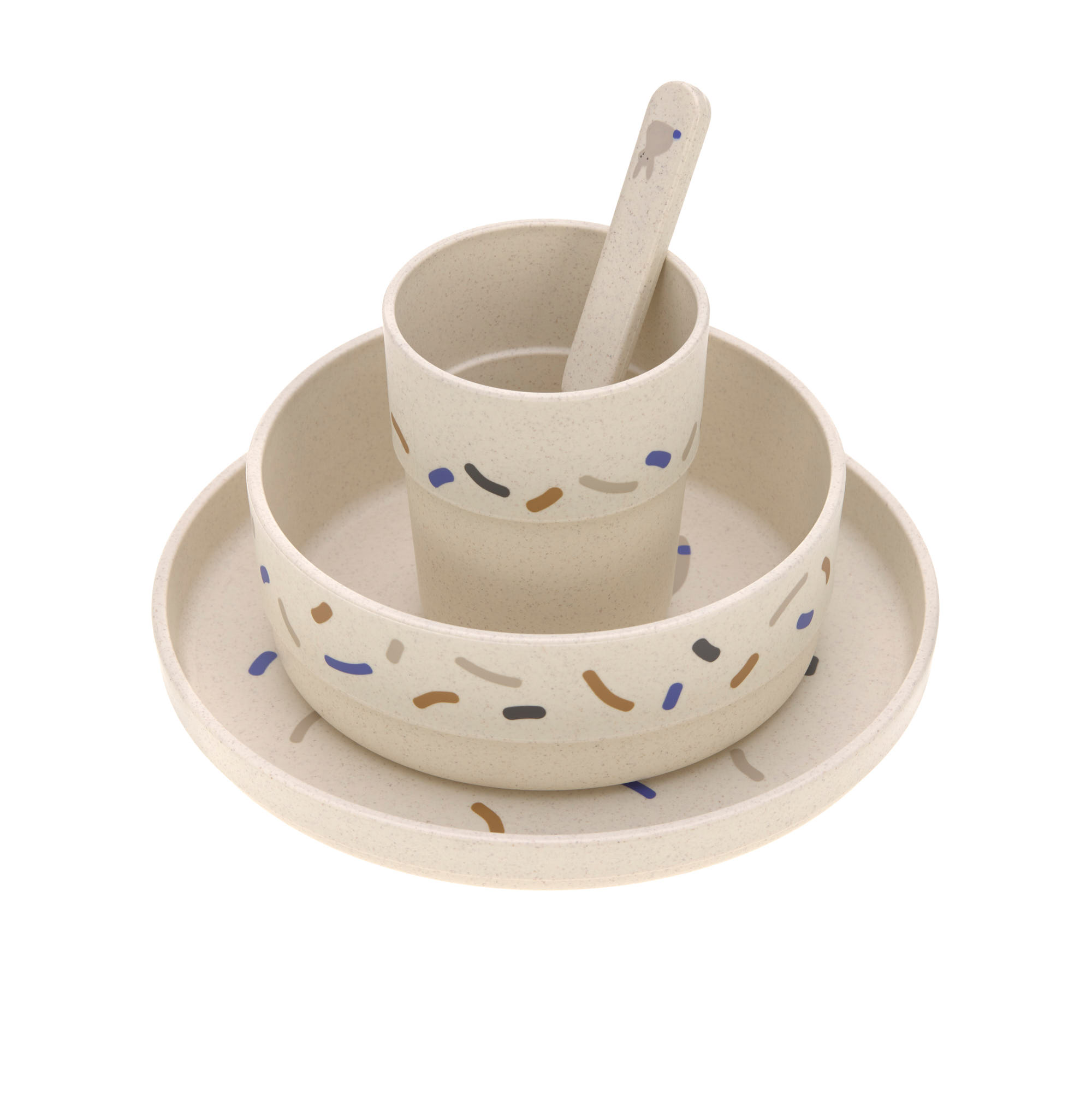 Lässig Dish Set PP/Cellulose Little Mateys Royal Blue