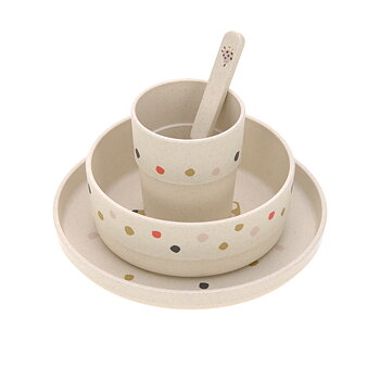 Lässig Dish Set PP/Cellulose Little Mateys Spicy Orange