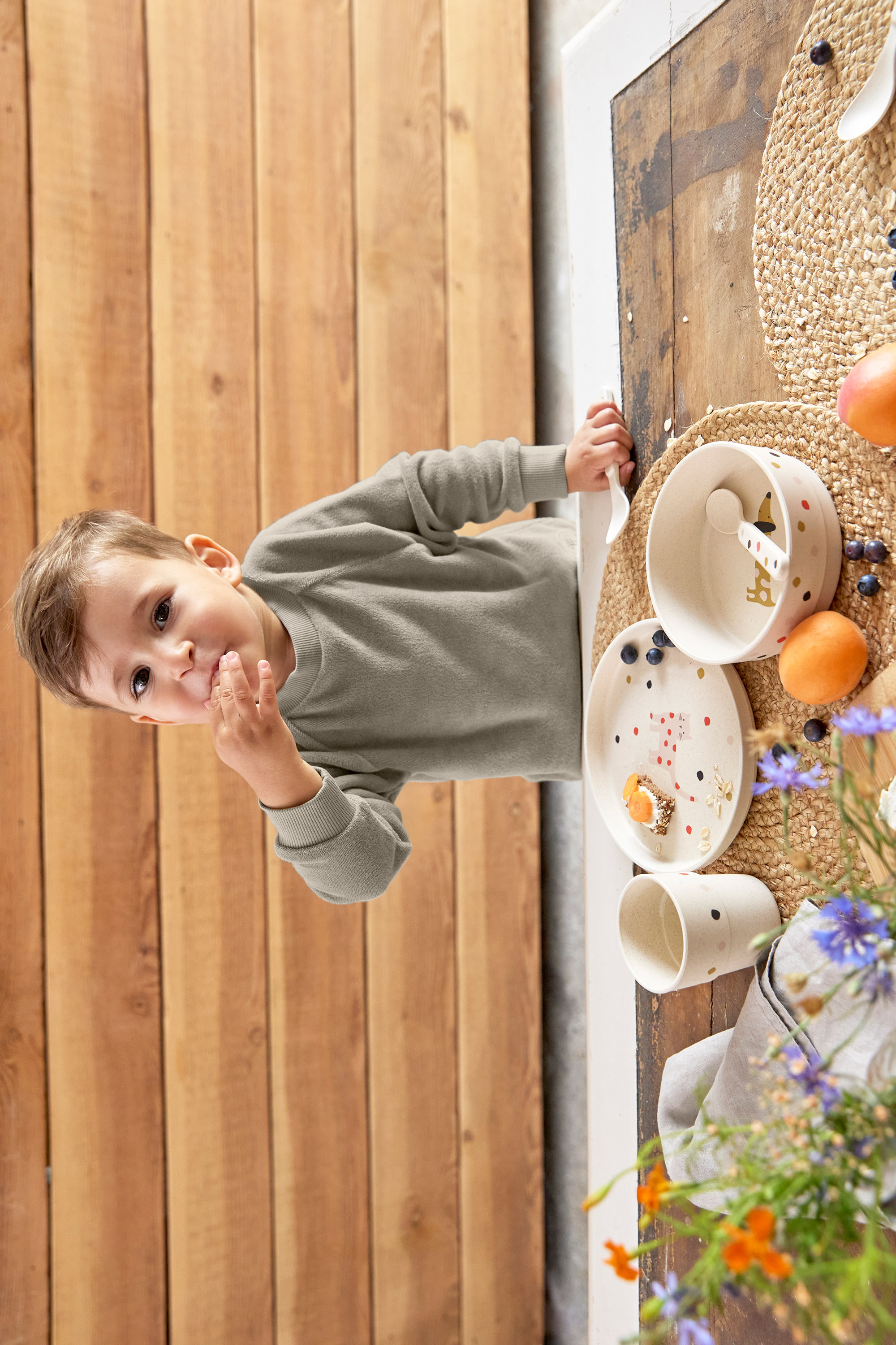 Lässig Dish Set PP/Cellulose Little Mateys Spicy Orange - 19