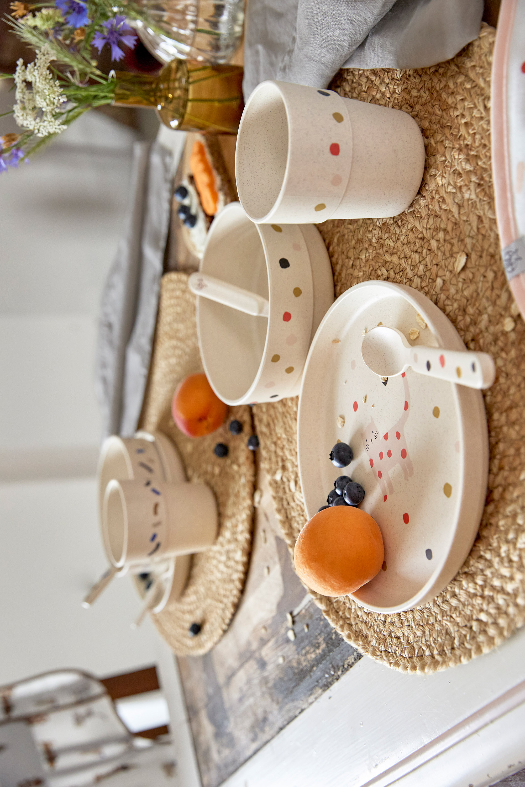 Lässig Dish Set PP/Cellulose Little Mateys Spicy Orange - 27