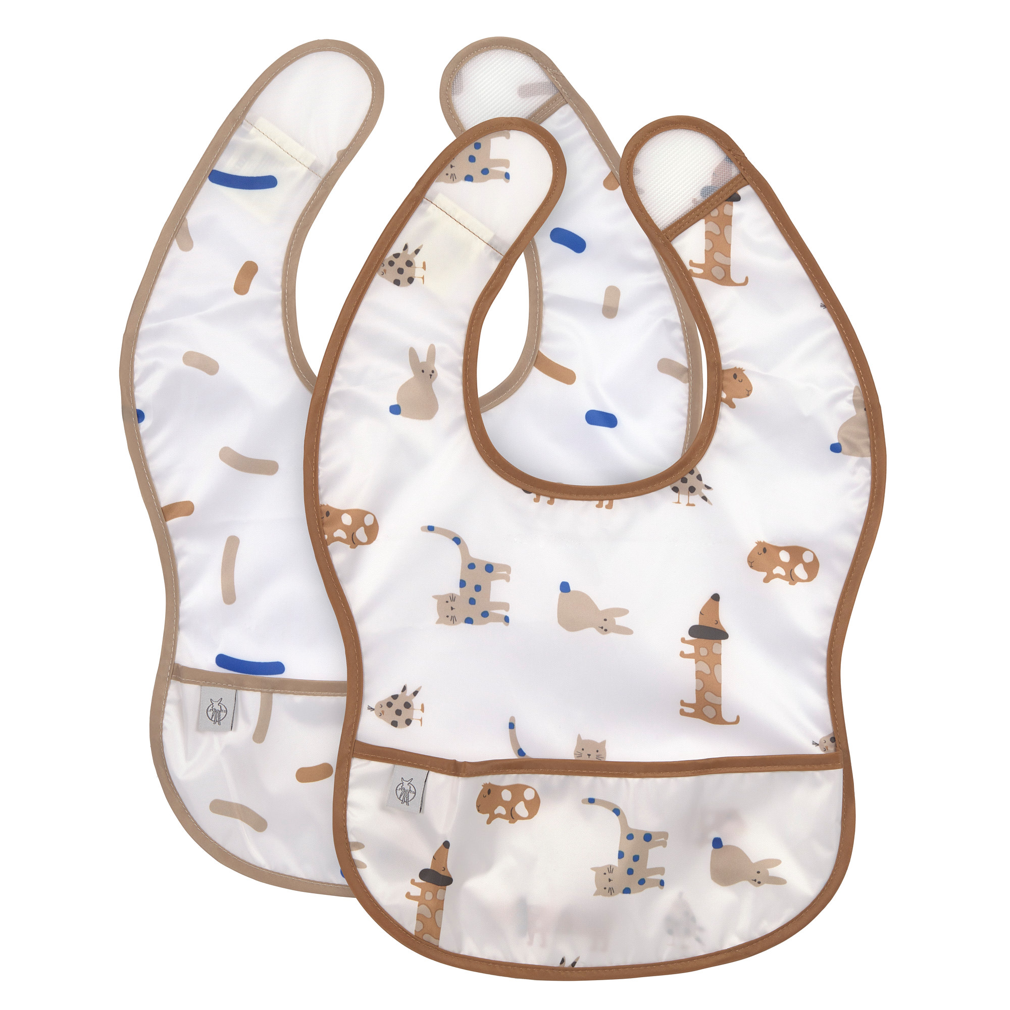 Lässig Lightweight Bib 2 pcs Little Mateys Royal Blue, 6-24 månader - 8