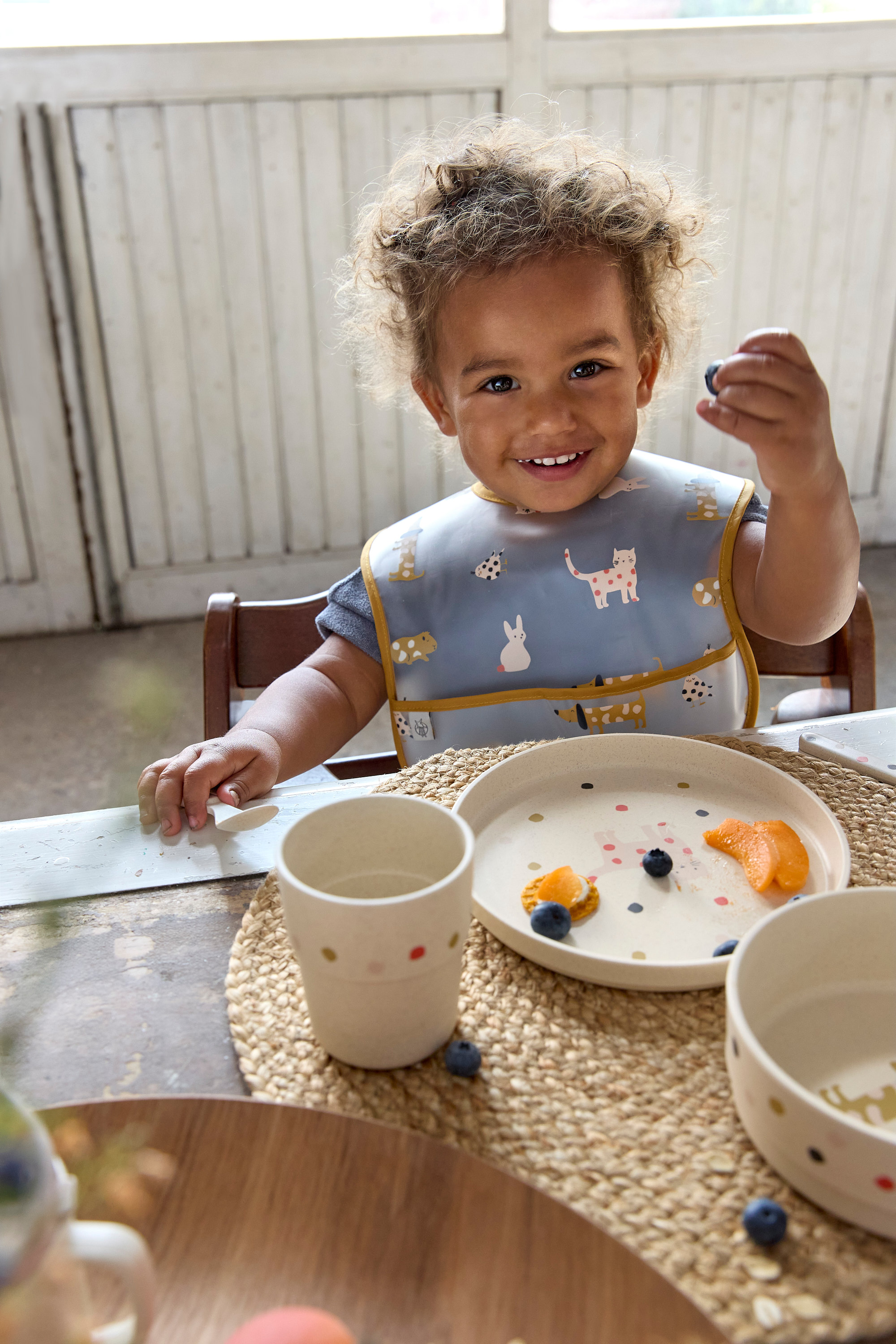 Lässig Lightweight Bib 2 pcs Little Mateys Spicy Orange, 6-24 månader - 12