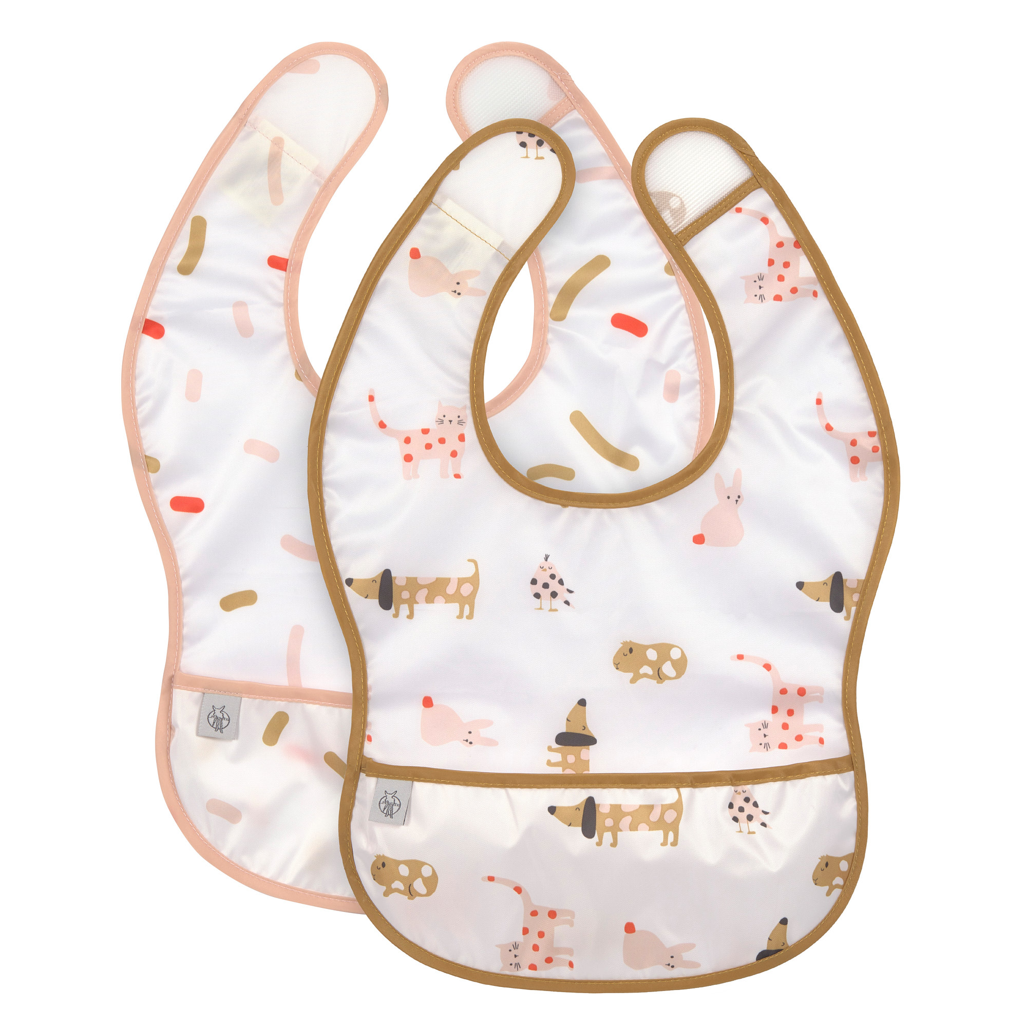 Lässig Lightweight Bib 2 pcs Little Mateys Spicy Orange, 6-24 månader - 10
