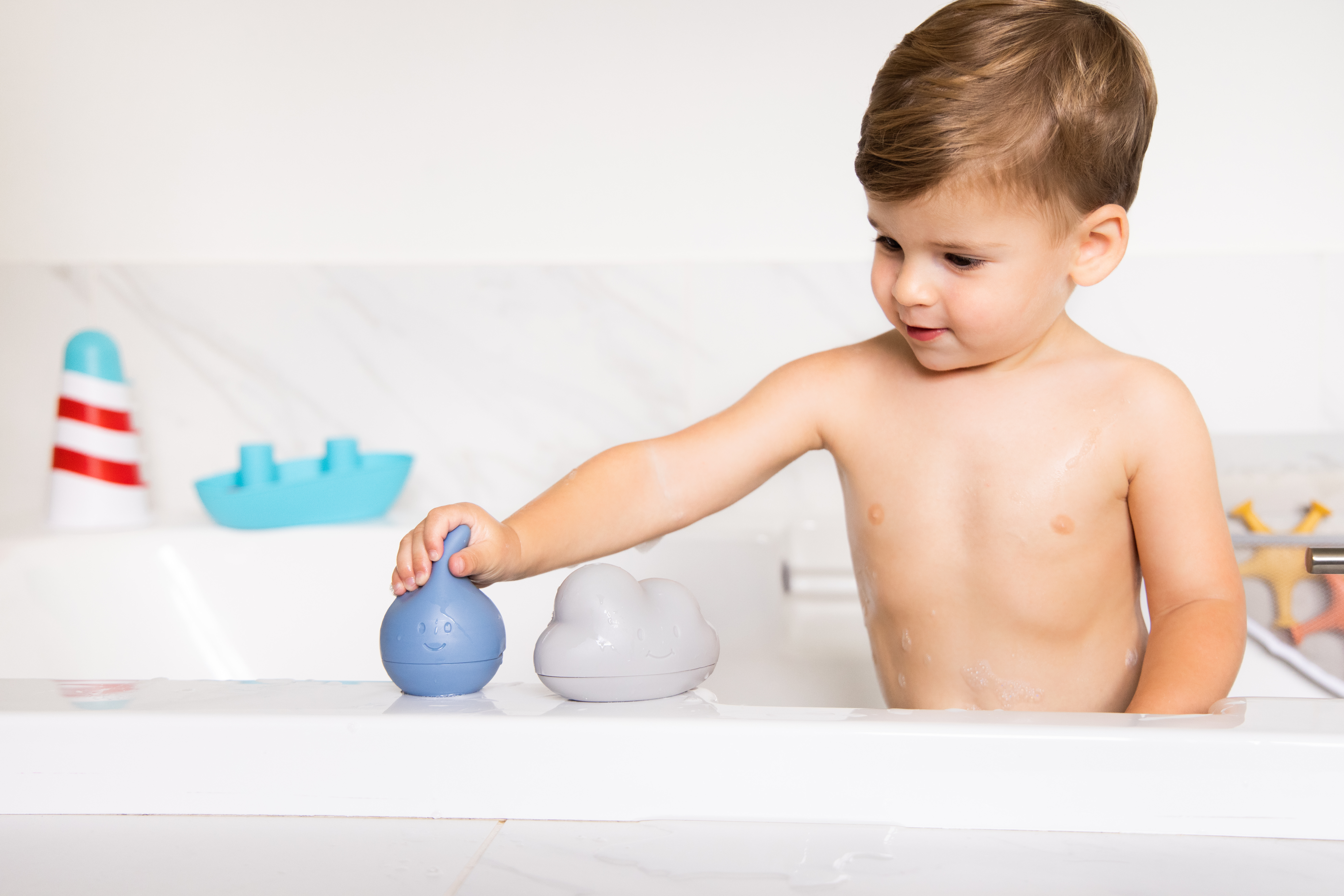 Cloud and Droplet Bath Toys Cloudy Blue - 8
