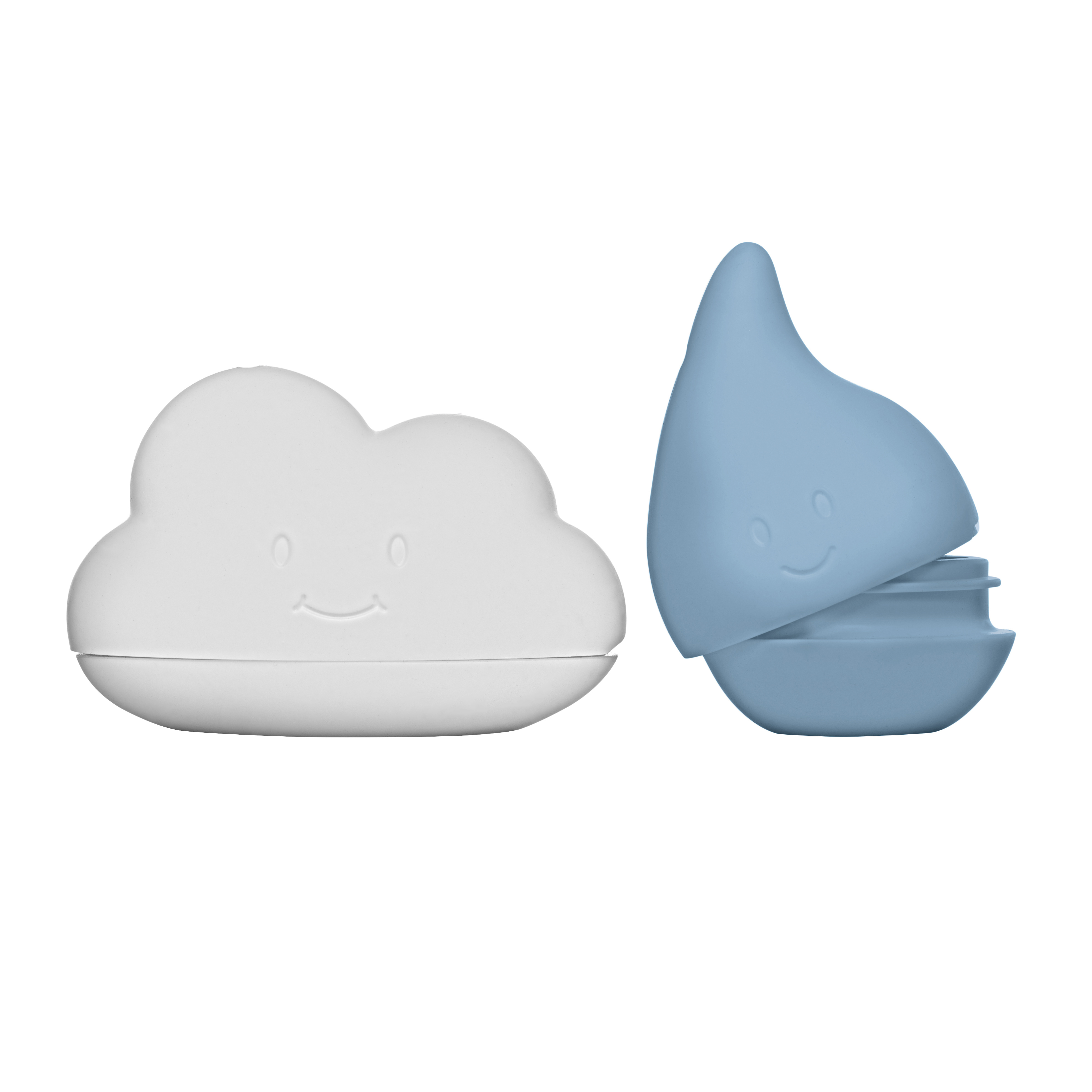 Cloud and Droplet Bath Toys Cloudy Blue