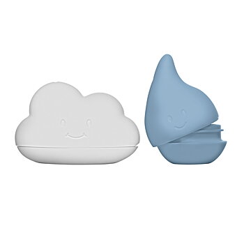Cloud and Droplet Bath Toys Cloudy Blue