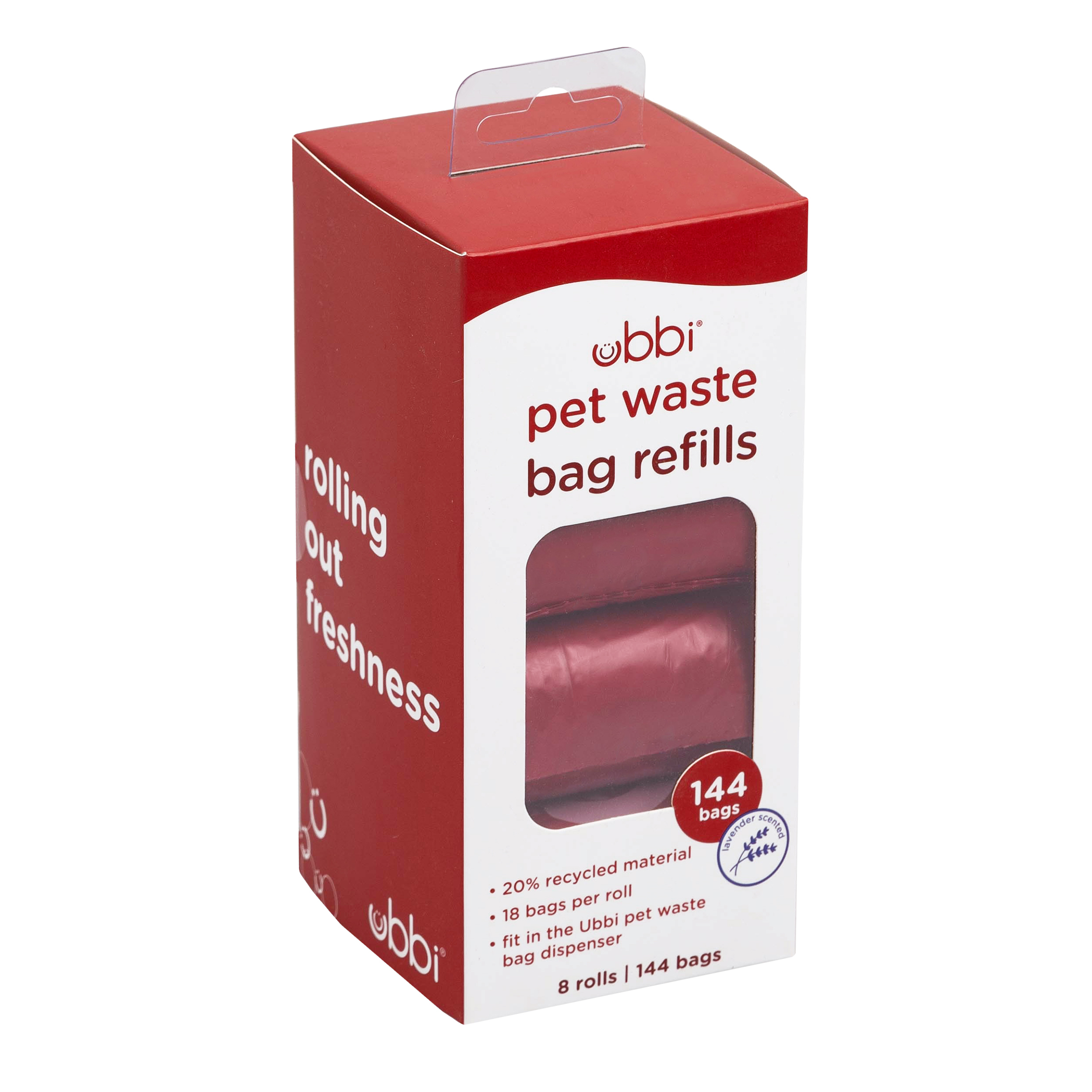 OTG Pet Bag Dispenser Refills - 8-pack Red