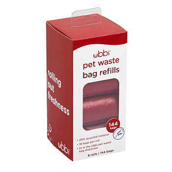 OTG Pet Bag Dispenser Refills - 8-pack Red