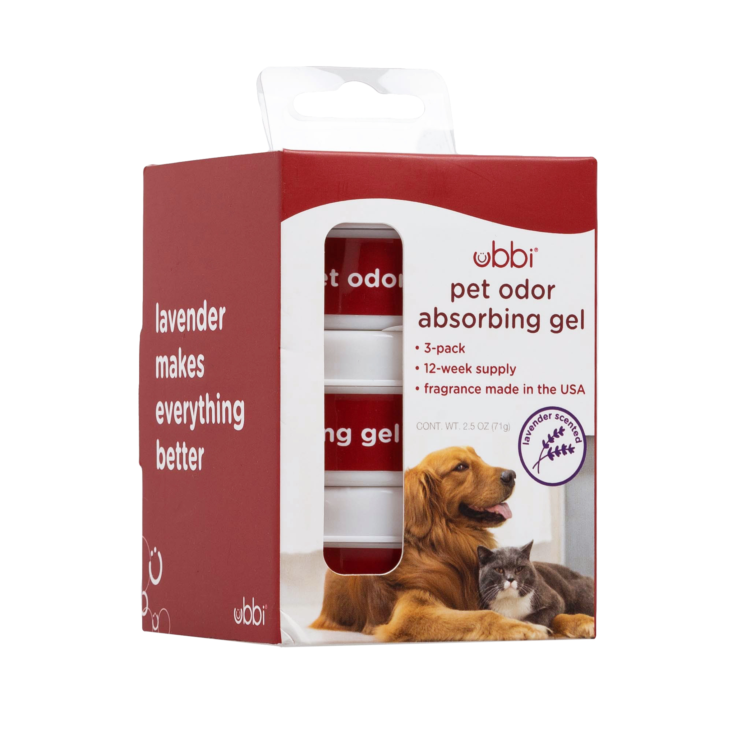 Pet Odor Absorbing Gel  - 3 pack Clear