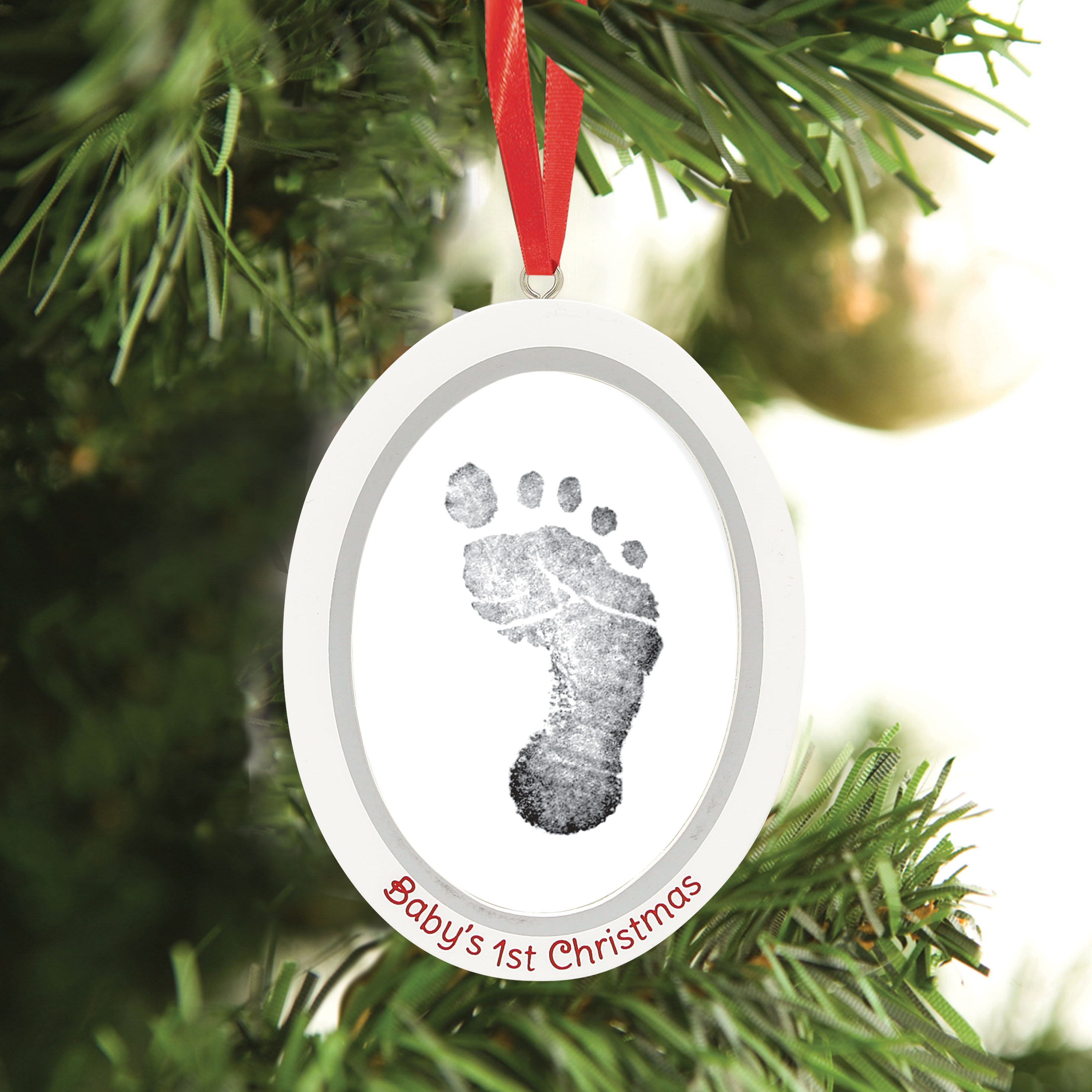 Babyprints Christmas ornaments Photo Ornament - 2