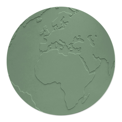 Underlägg Atlas Gröngrå