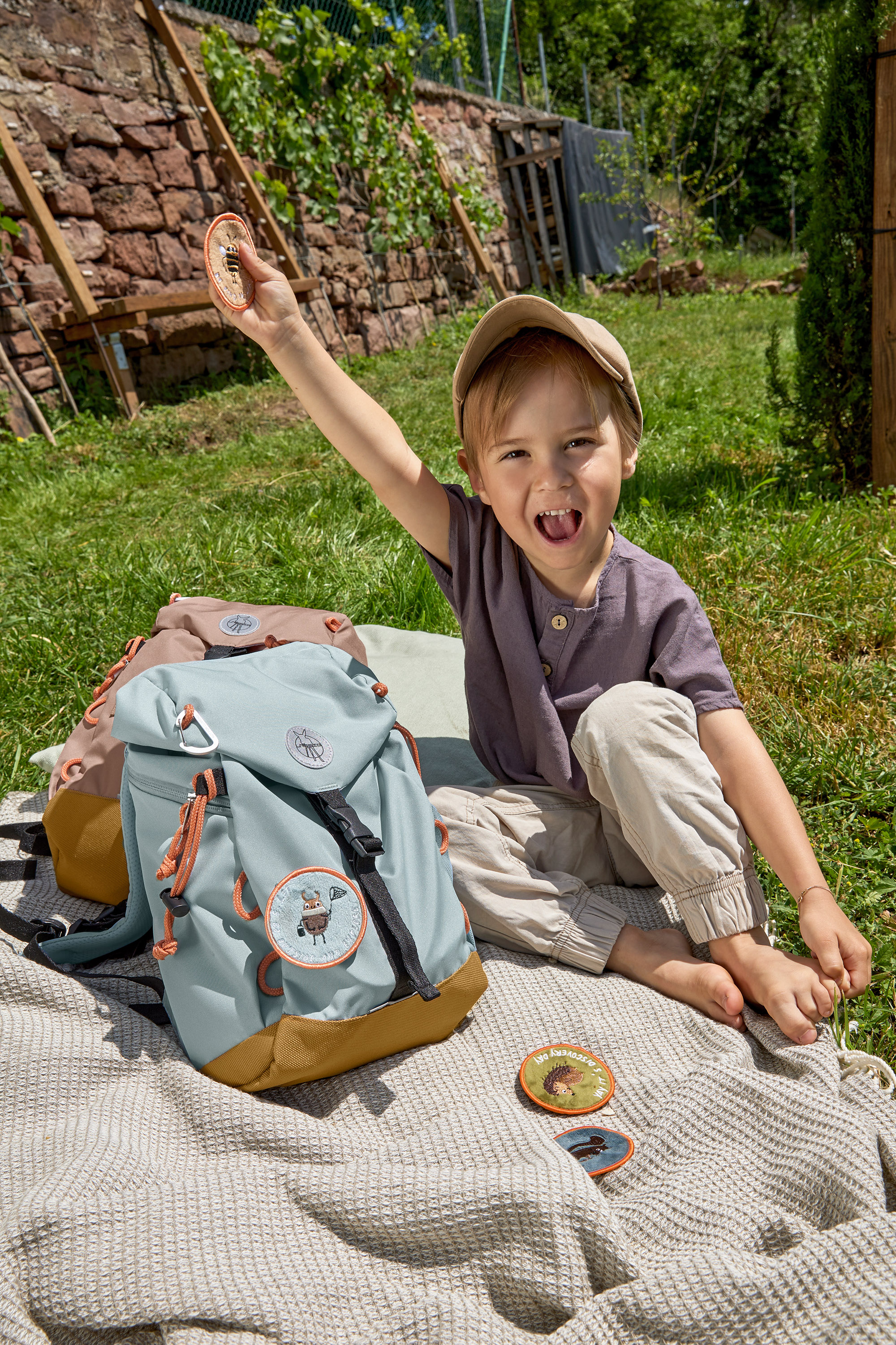 Lässig Mini Outdoor Backpack Nature Light Blue - 20