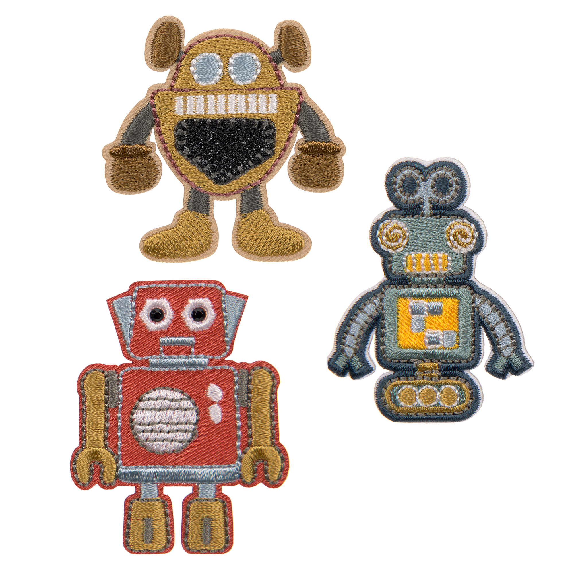 Lässig Textile Woven Sticker Stick on Robots - 2