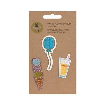 Lässig Textile Woven Sticker Stick on Sunny