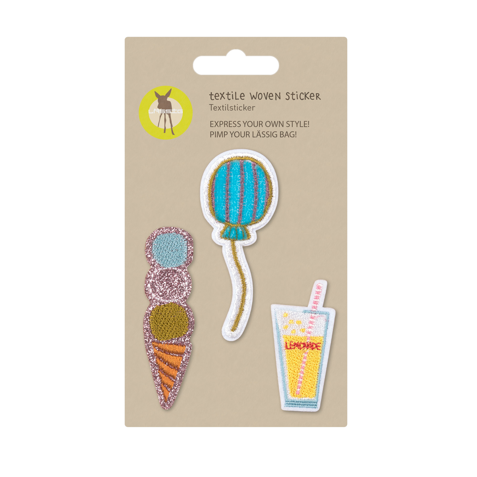 Lässig Textile Woven Sticker Stick on Sunny - 13