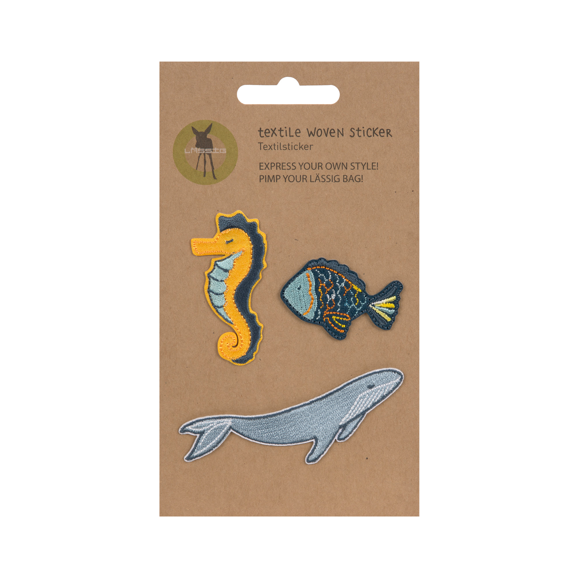 Lässig Textile Woven Sticker Stick on Sea - 7