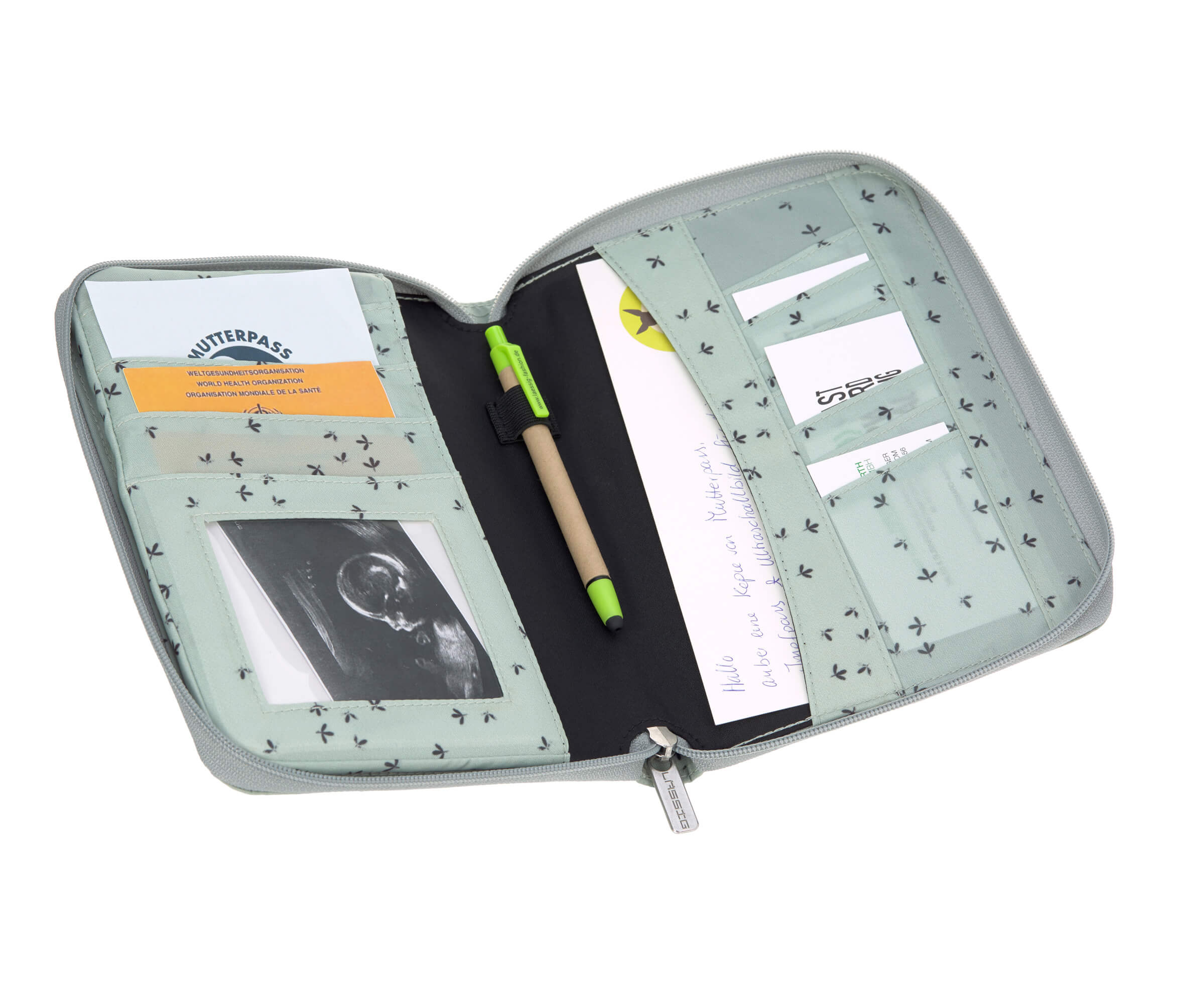Lässig CAS Document Pouch Floral mint - 2