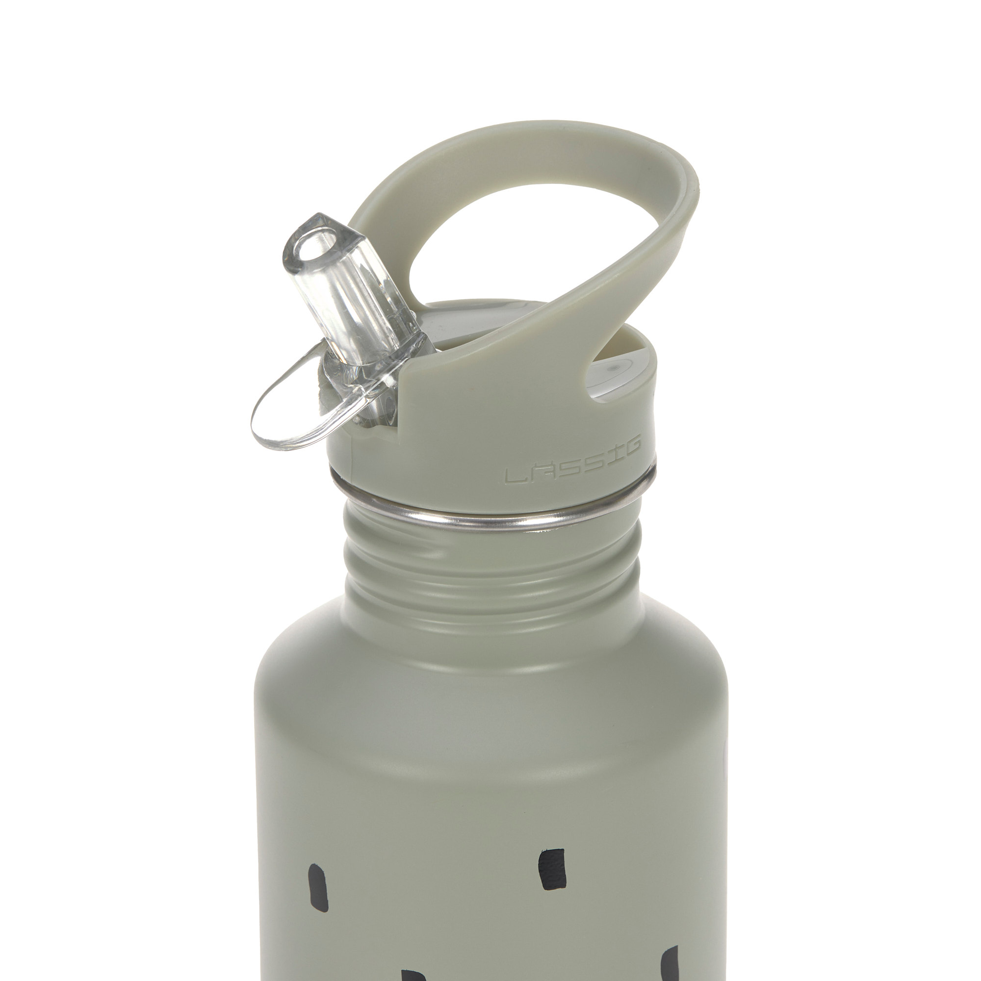 Lässig Bottle Stainless Steel Happy Prints Light Olive - 11