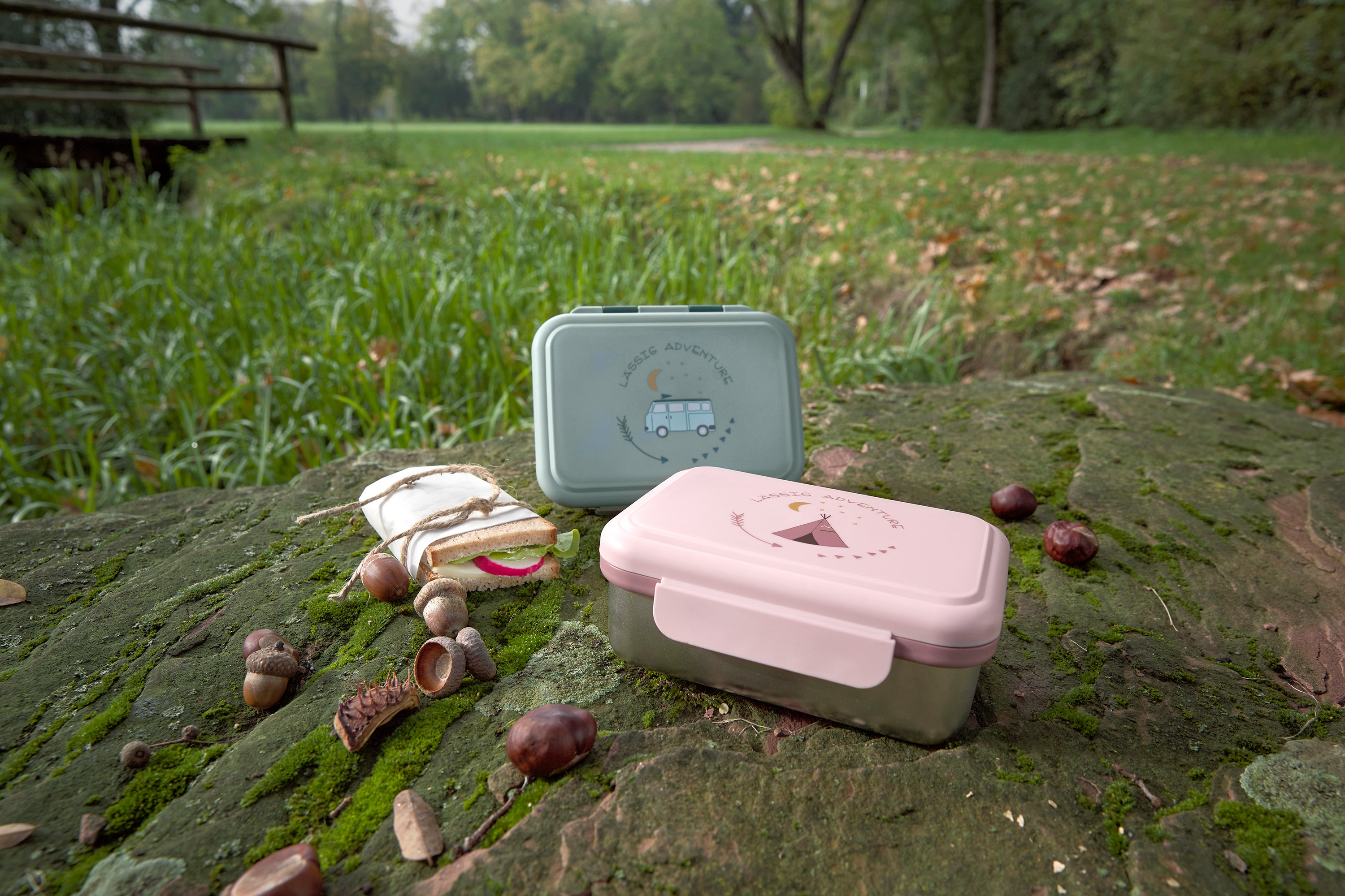 Lässig Lunchbox Stainless Steel Adventure Bus - 18