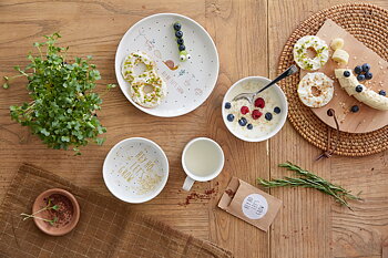 Lässig Dish Set Porcelain/Silicone Garden Explorer Snail