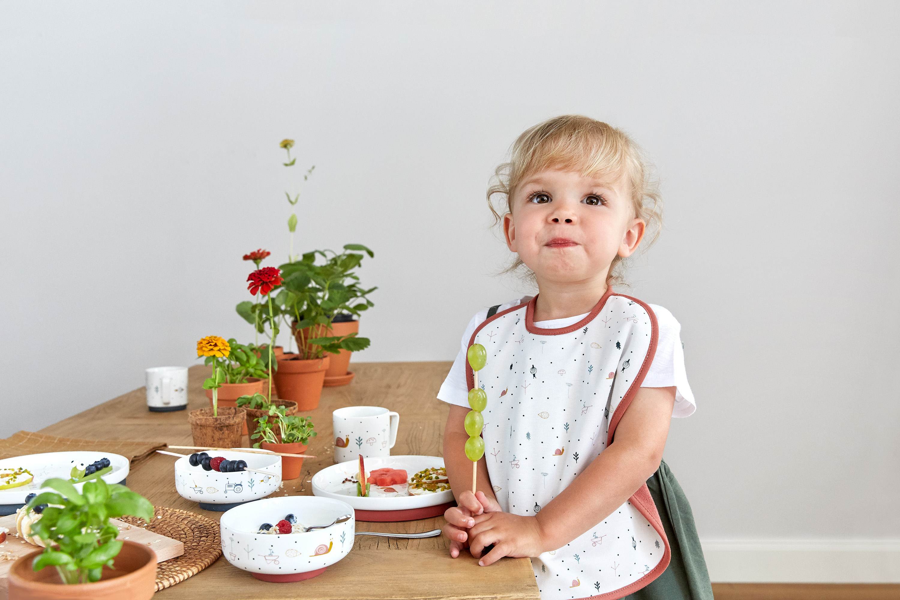 Lässig Dish Set Porcelain/Silicone Garden Explorer Snail - 7